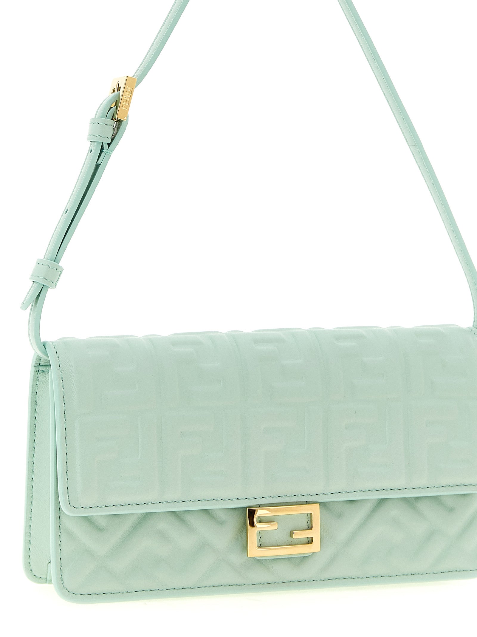 Fendi Bicolor Lamb Leather Shoulder Women's Bag