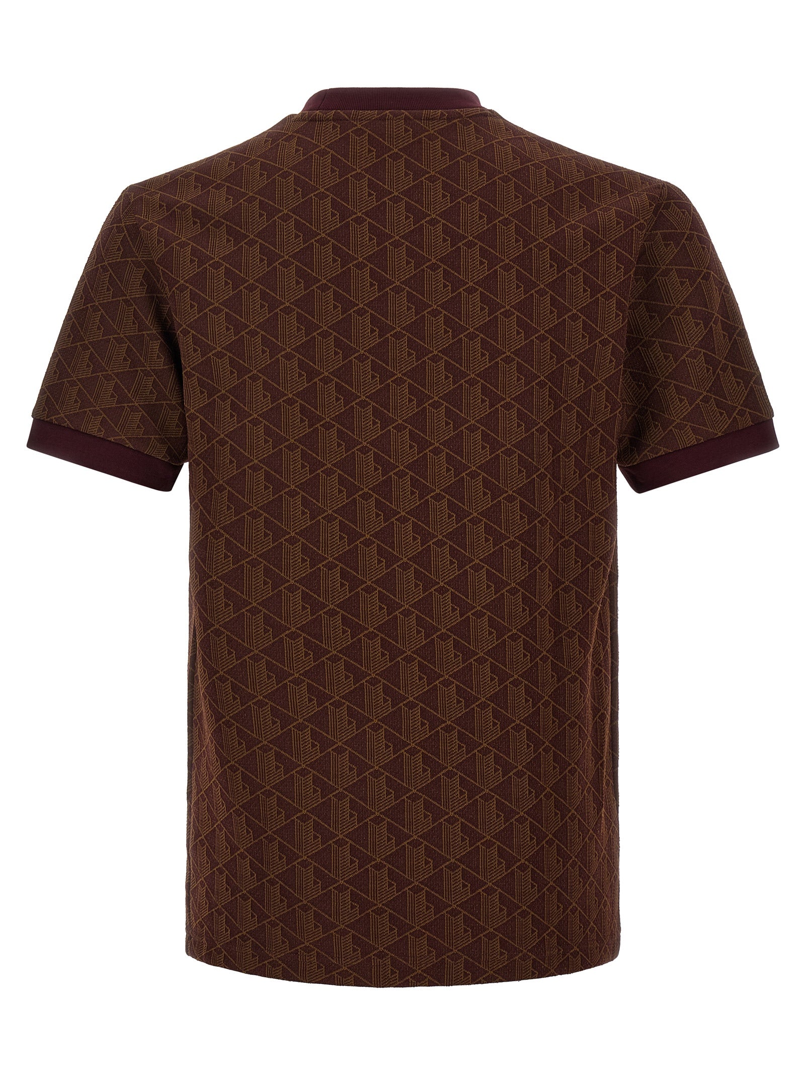 Lacoste Brown Polyester Men's T-Shirt