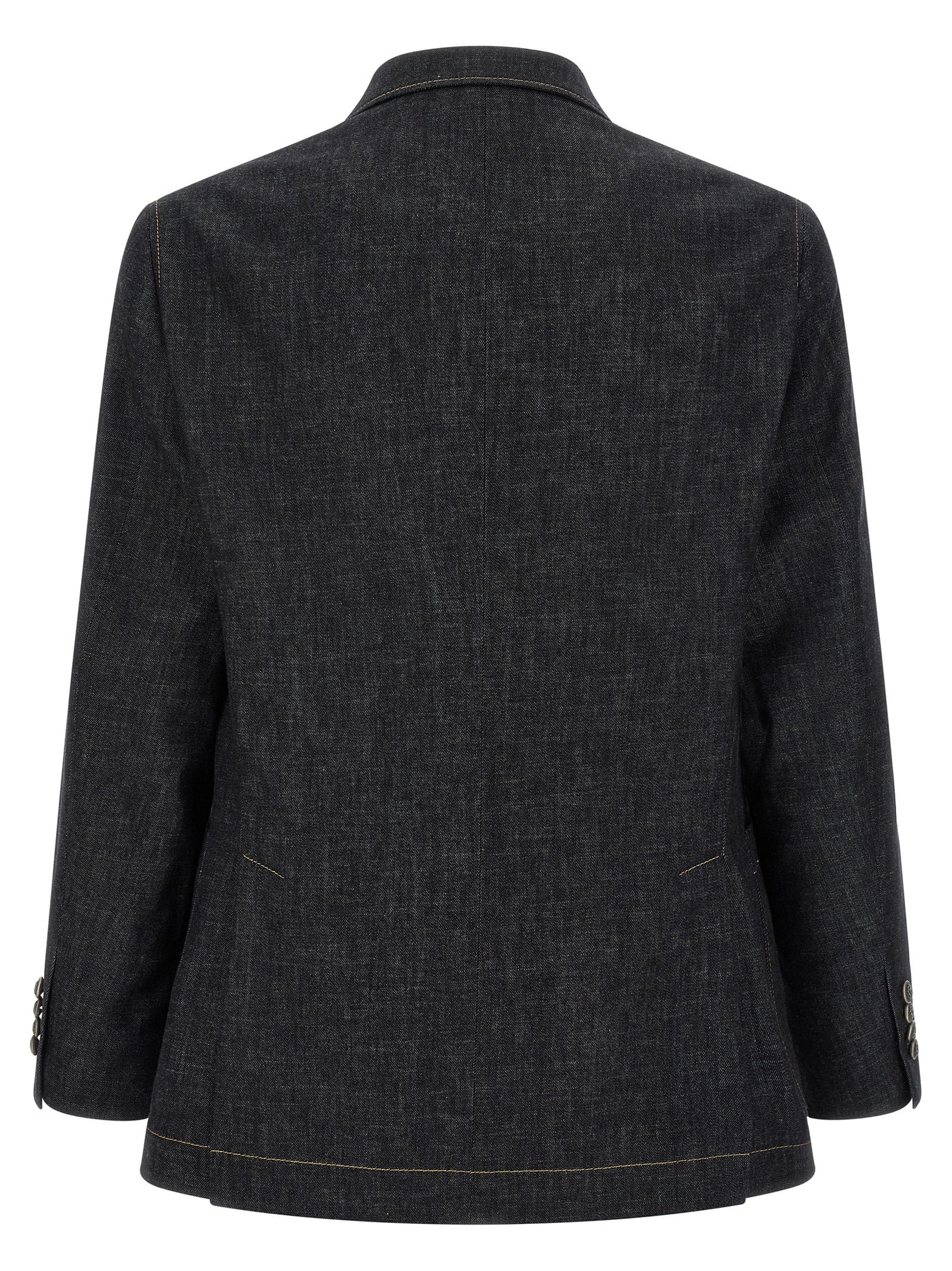 Brunello Cucinelli Blue Cotton Men's Blazer