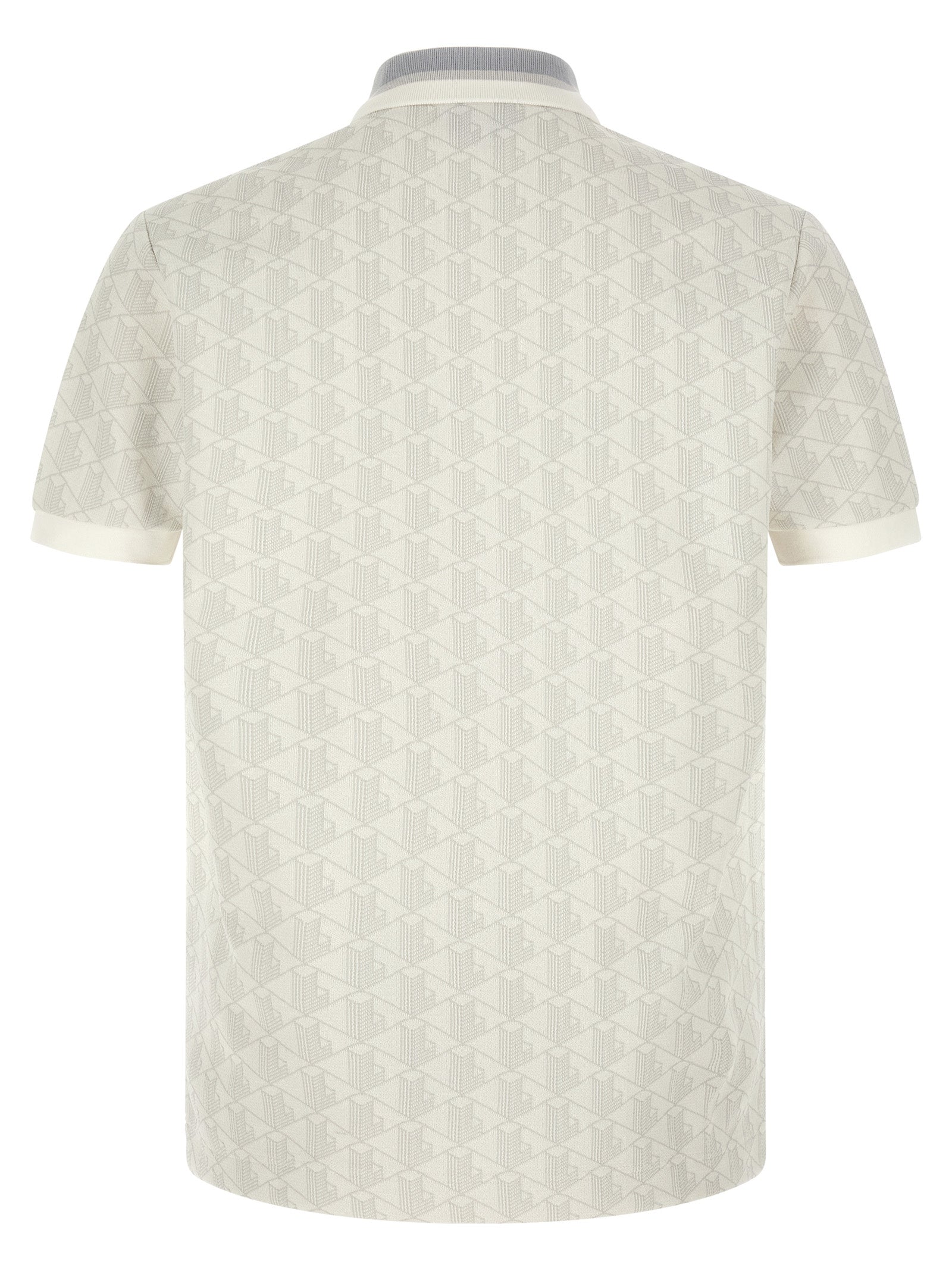 Lacoste White Polyester Polo Men's Shirt