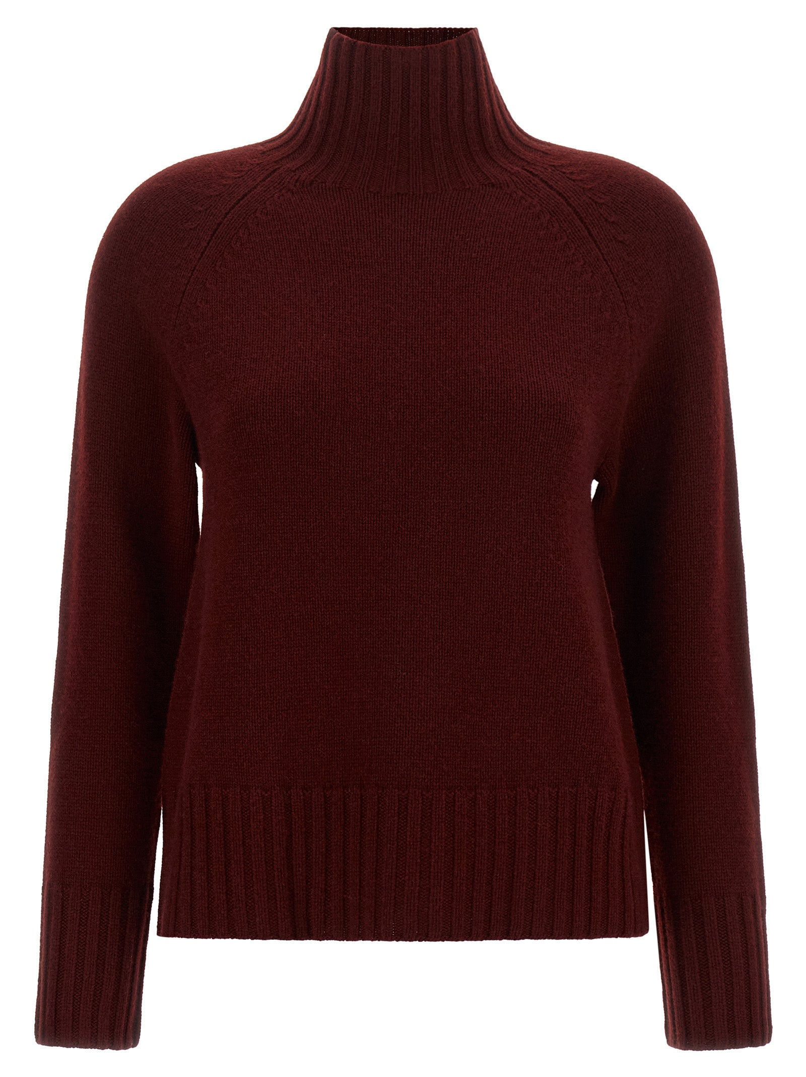 'S Max Mara Bordeaux Wool Women's Cardigan