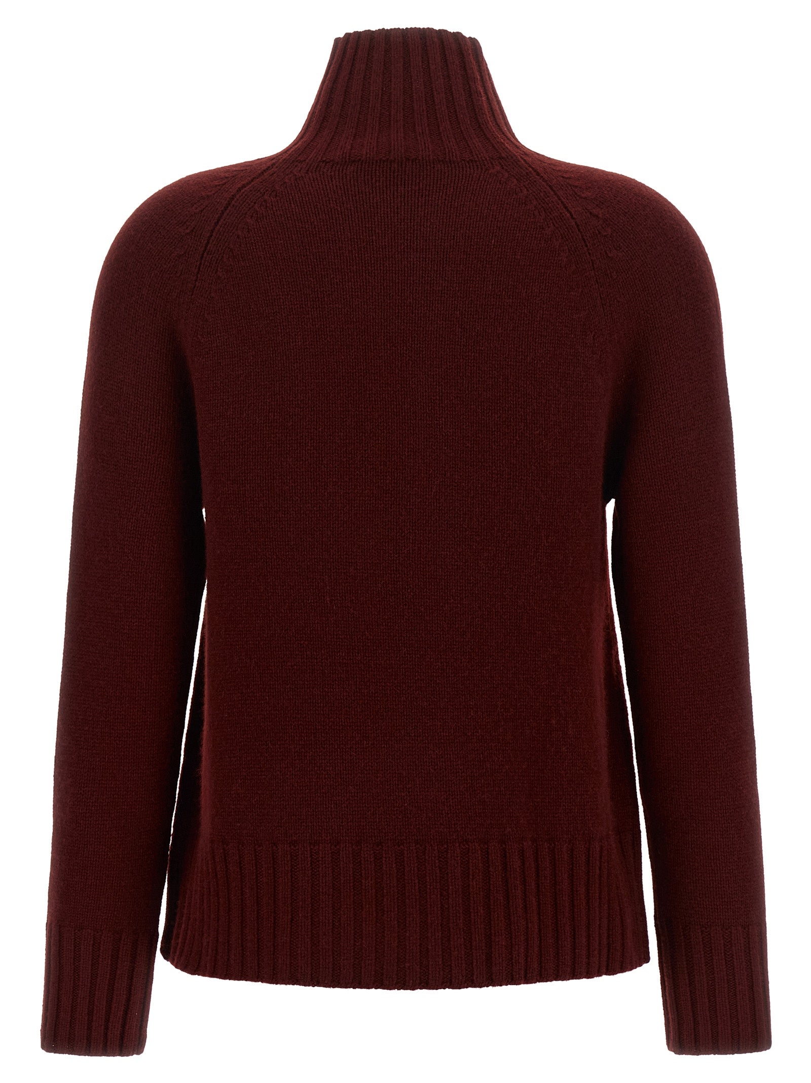 'S Max Mara Bordeaux Wool Women's Cardigan