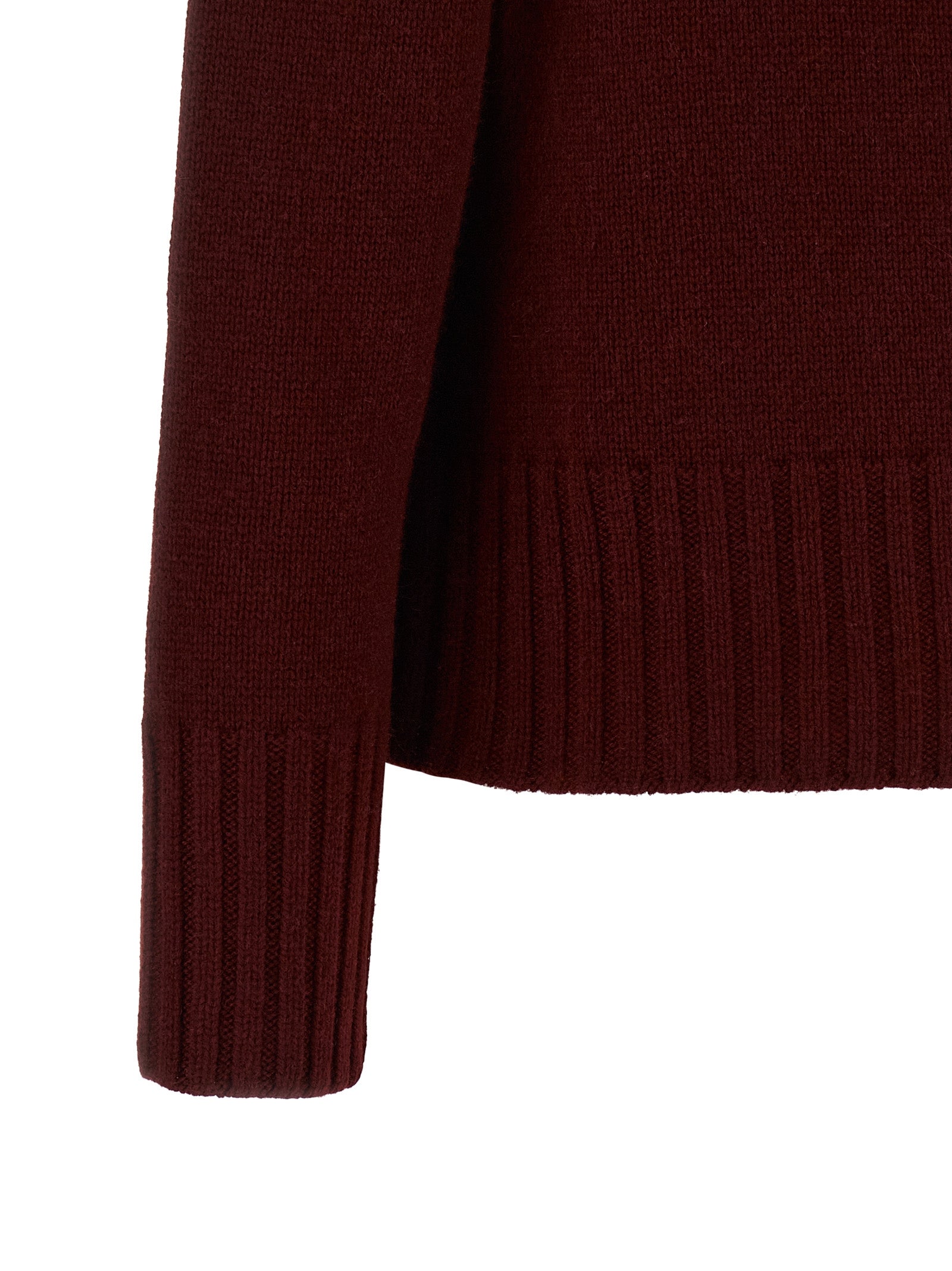 'S Max Mara Bordeaux Wool Women's Cardigan