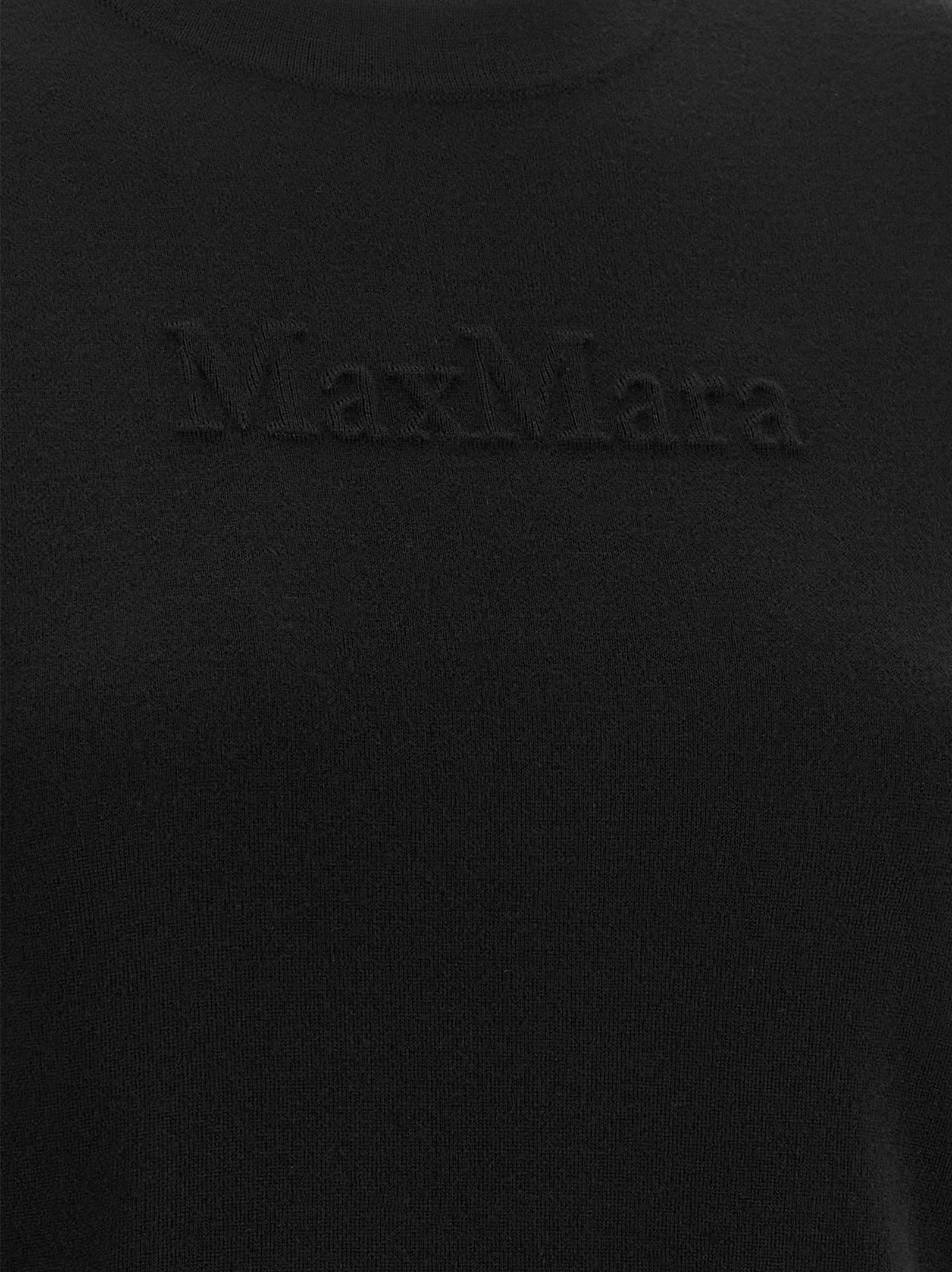Max Mara Black Virgin Wool Women's Cardigan
