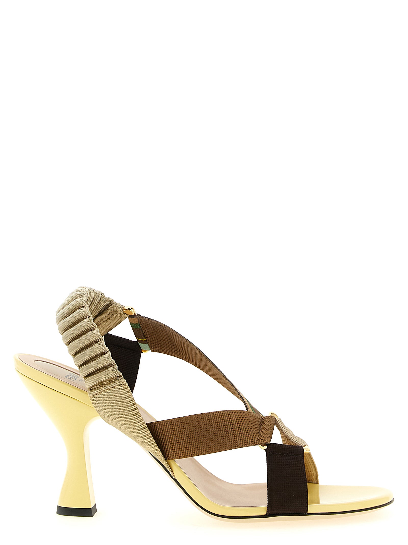 Fendi Multicolor Viscose Mid Heel Women's Pumps