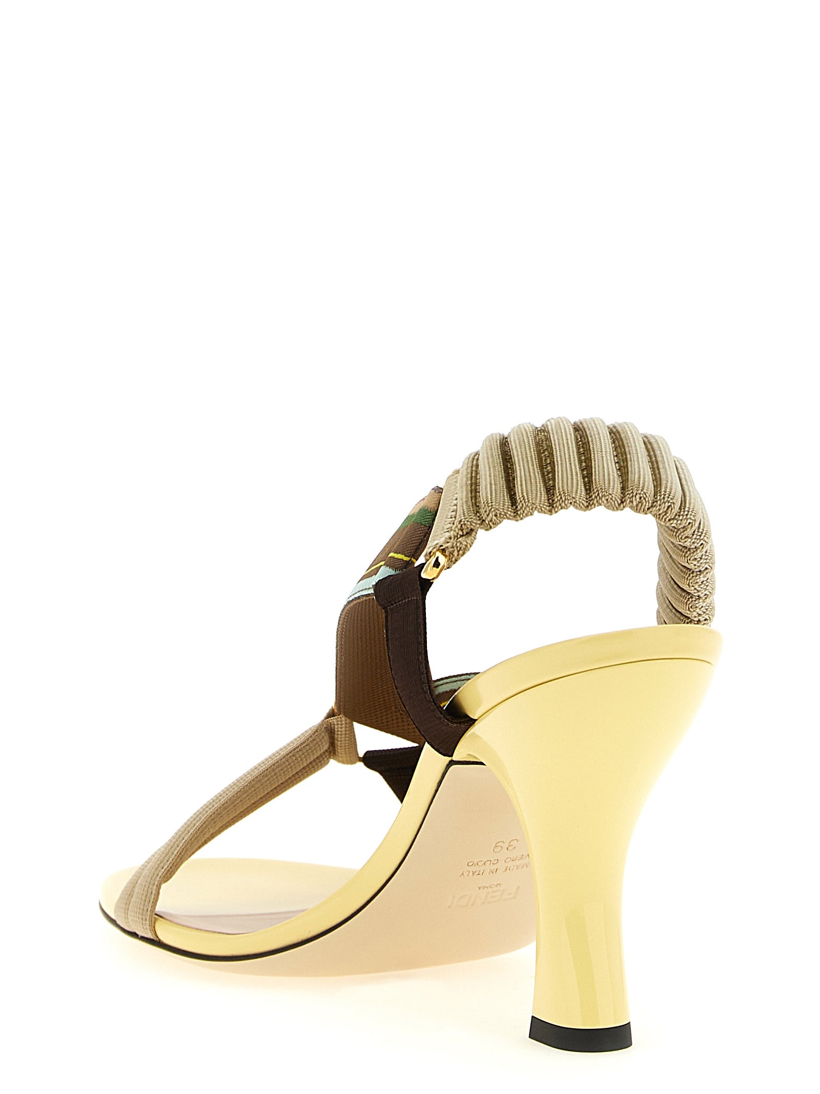 Fendi Multicolor Viscose Mid Heel Women's Pumps