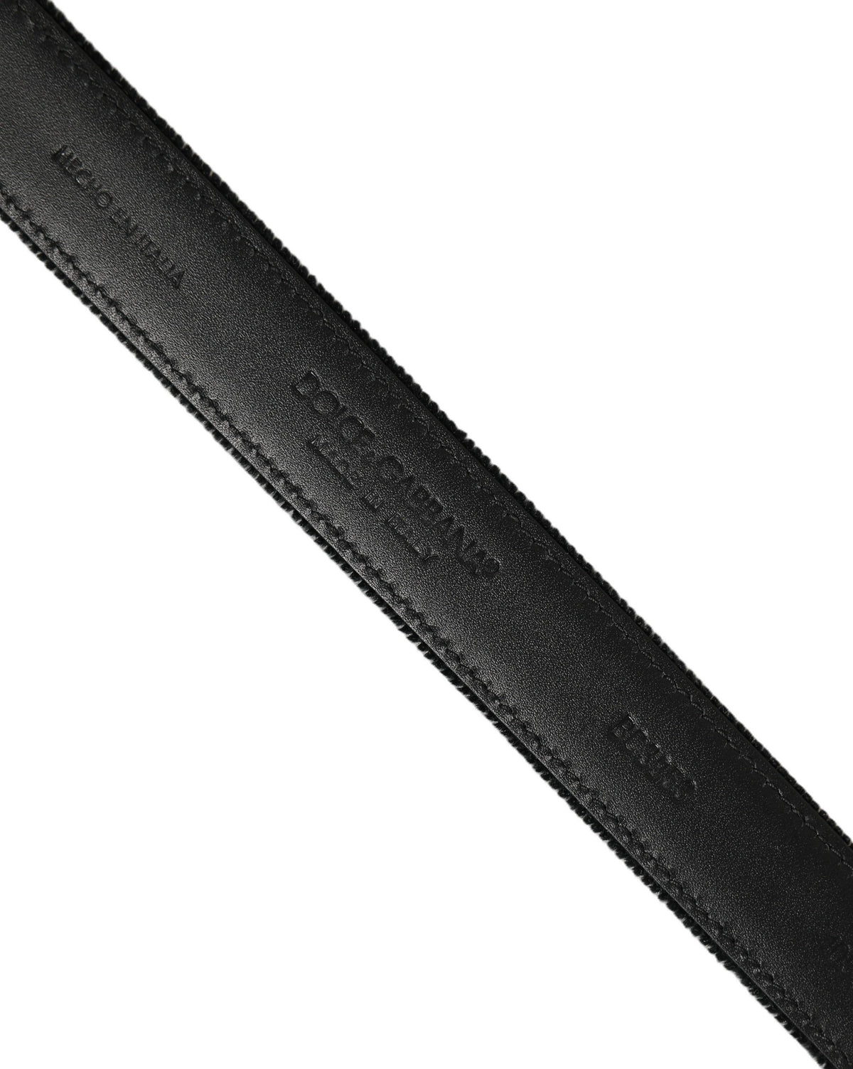 Dolce & Gabbana Black Cotton Metal Buckle Classic Men Men's Belt