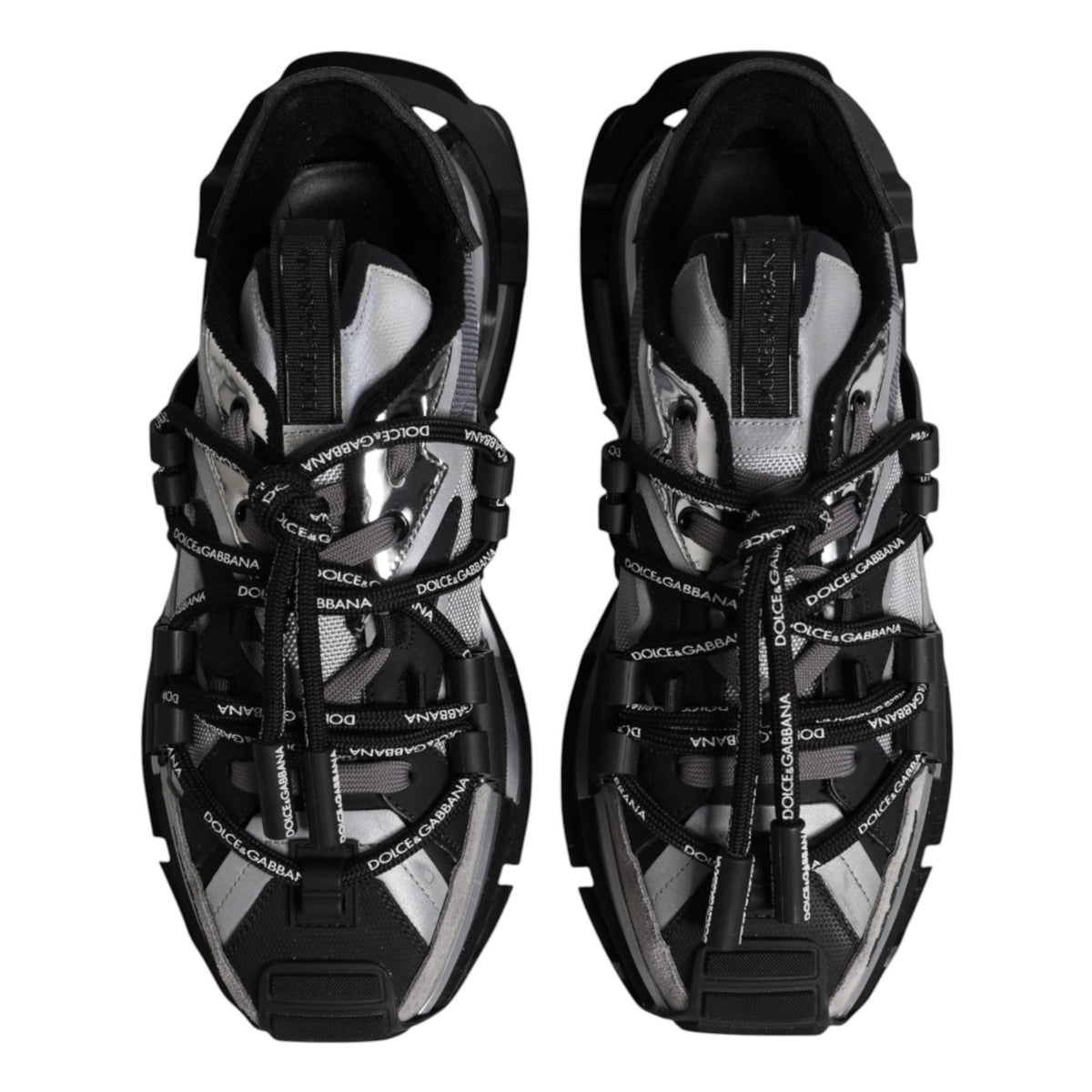 Dolce & Gabbana Multicolor Panelled Space Sneakers Men L-39 R-39.5 Men's Shoes (Pre-Owned)