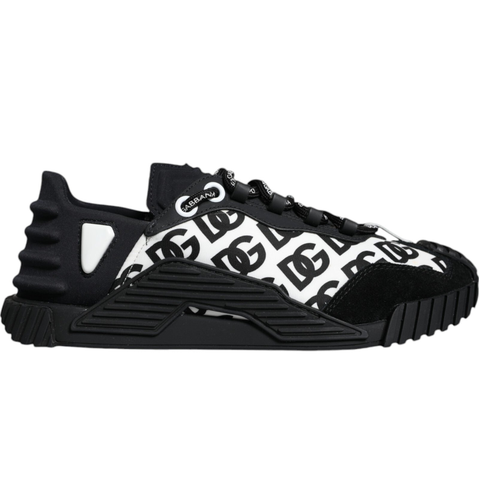 Dolce & Gabbana Black Logo Lace Up Low Top NS1 Sneakers Men's Shoes (Pre-Owned)