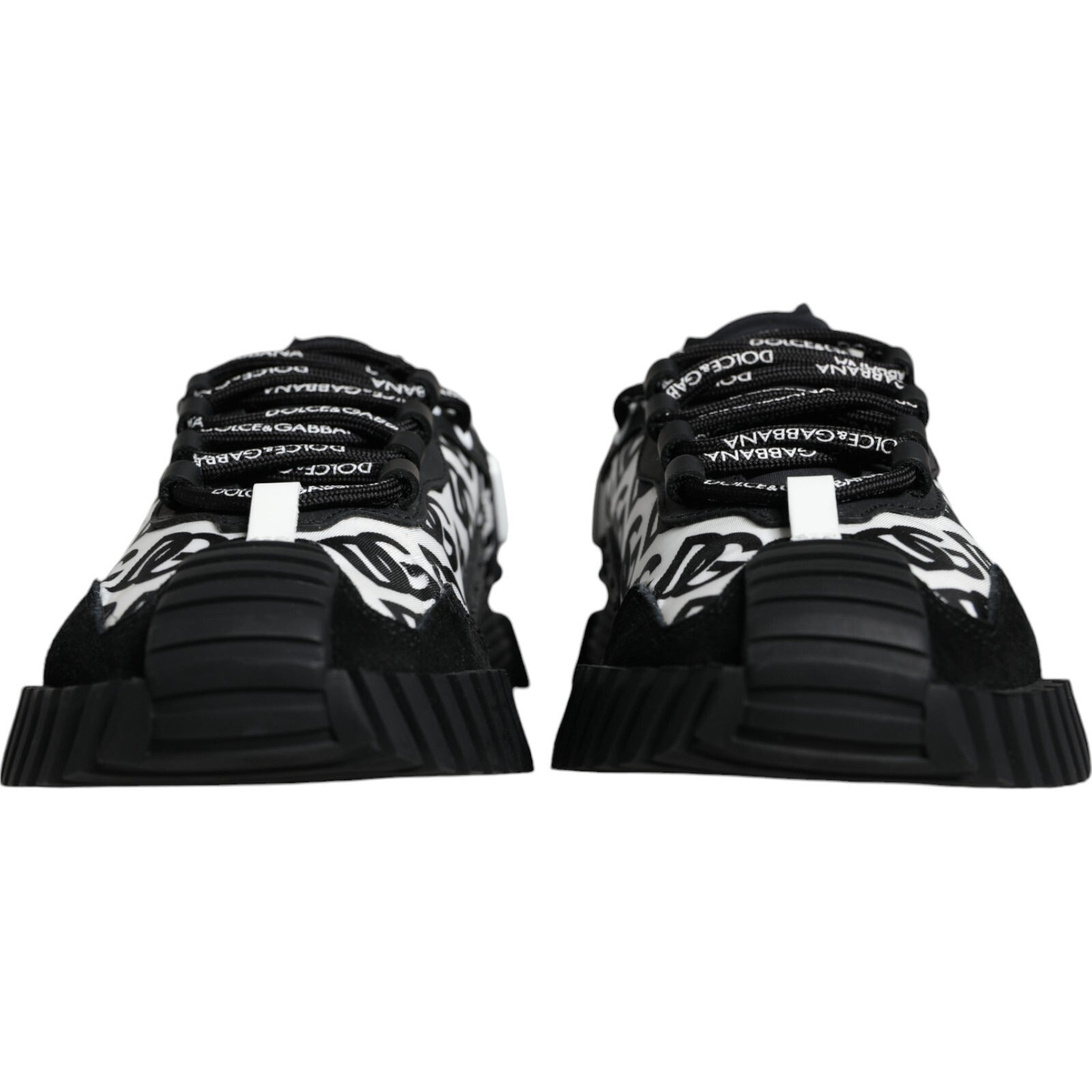Dolce & Gabbana Black Logo Lace Up Low Top NS1 Sneakers Men's Shoes (Pre-Owned)