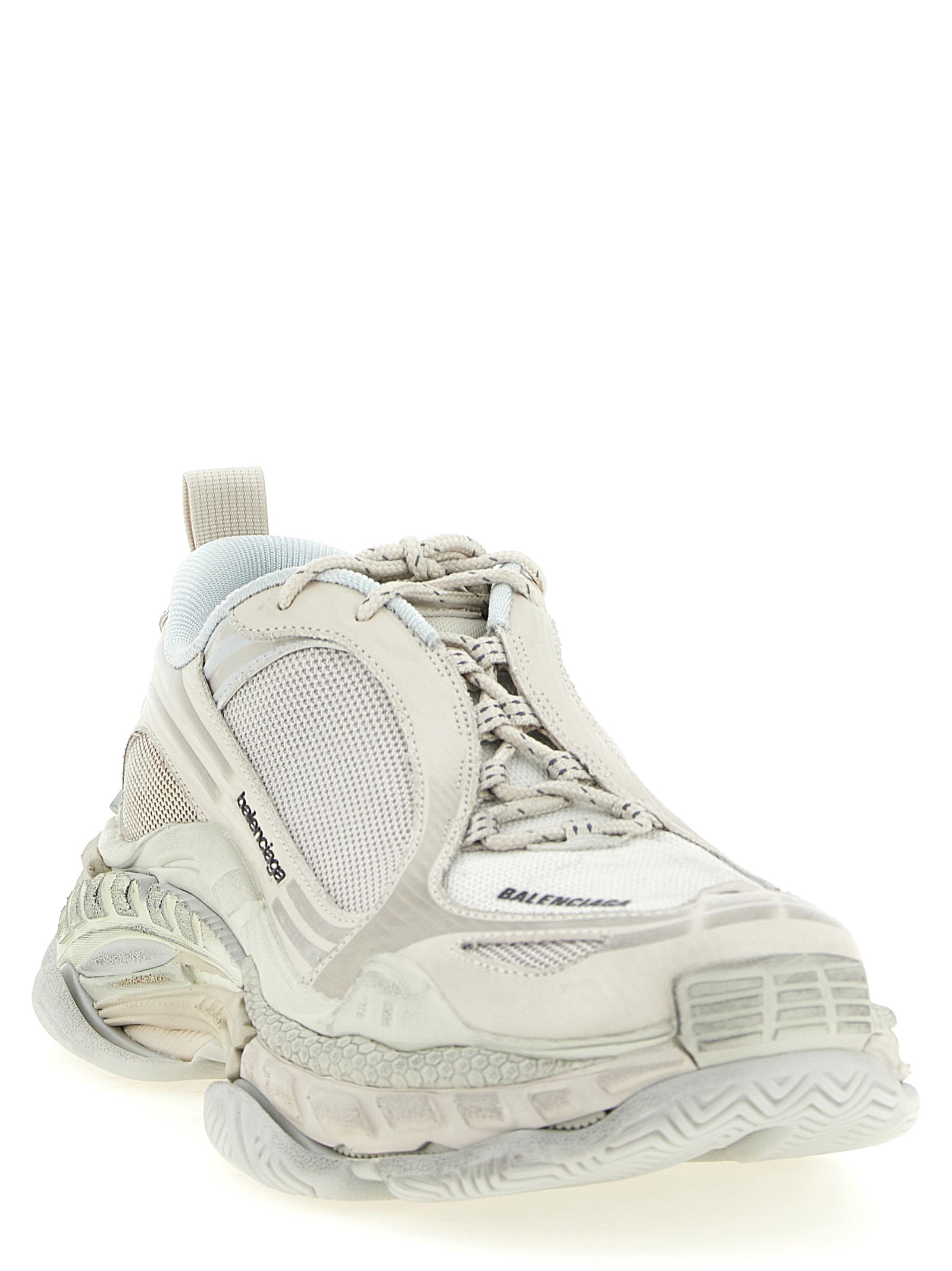 Balenciaga White Polyethylene Athletic Men's Sneakers