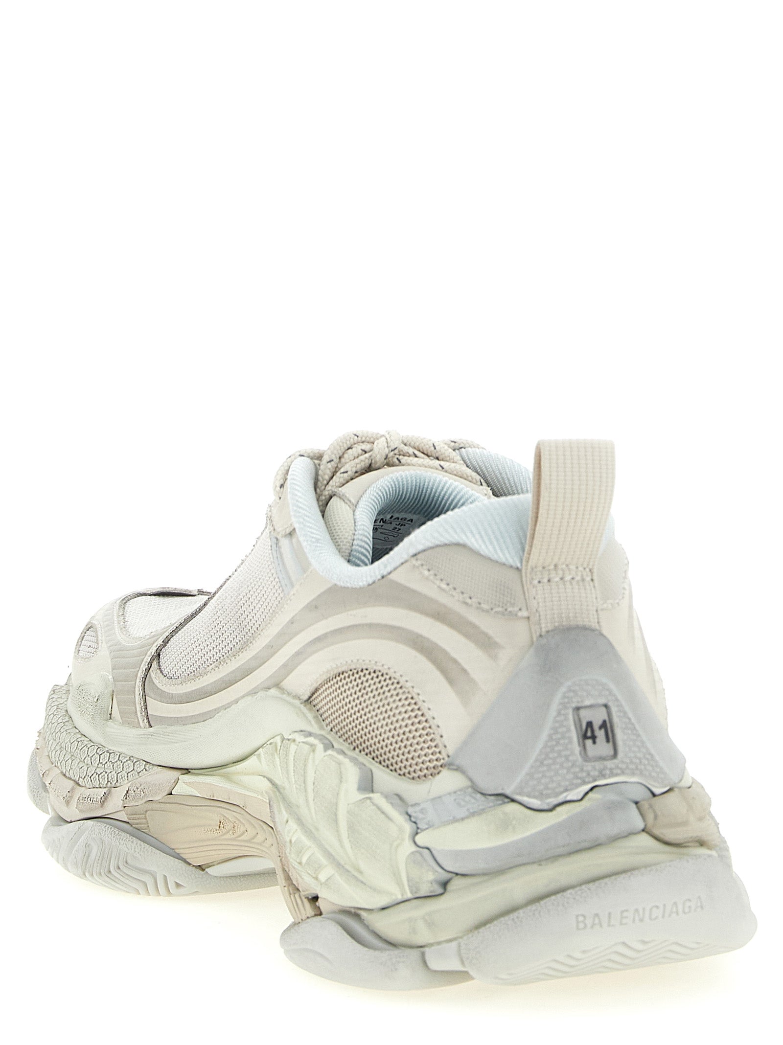 Balenciaga White Polyethylene Athletic Men's Sneakers