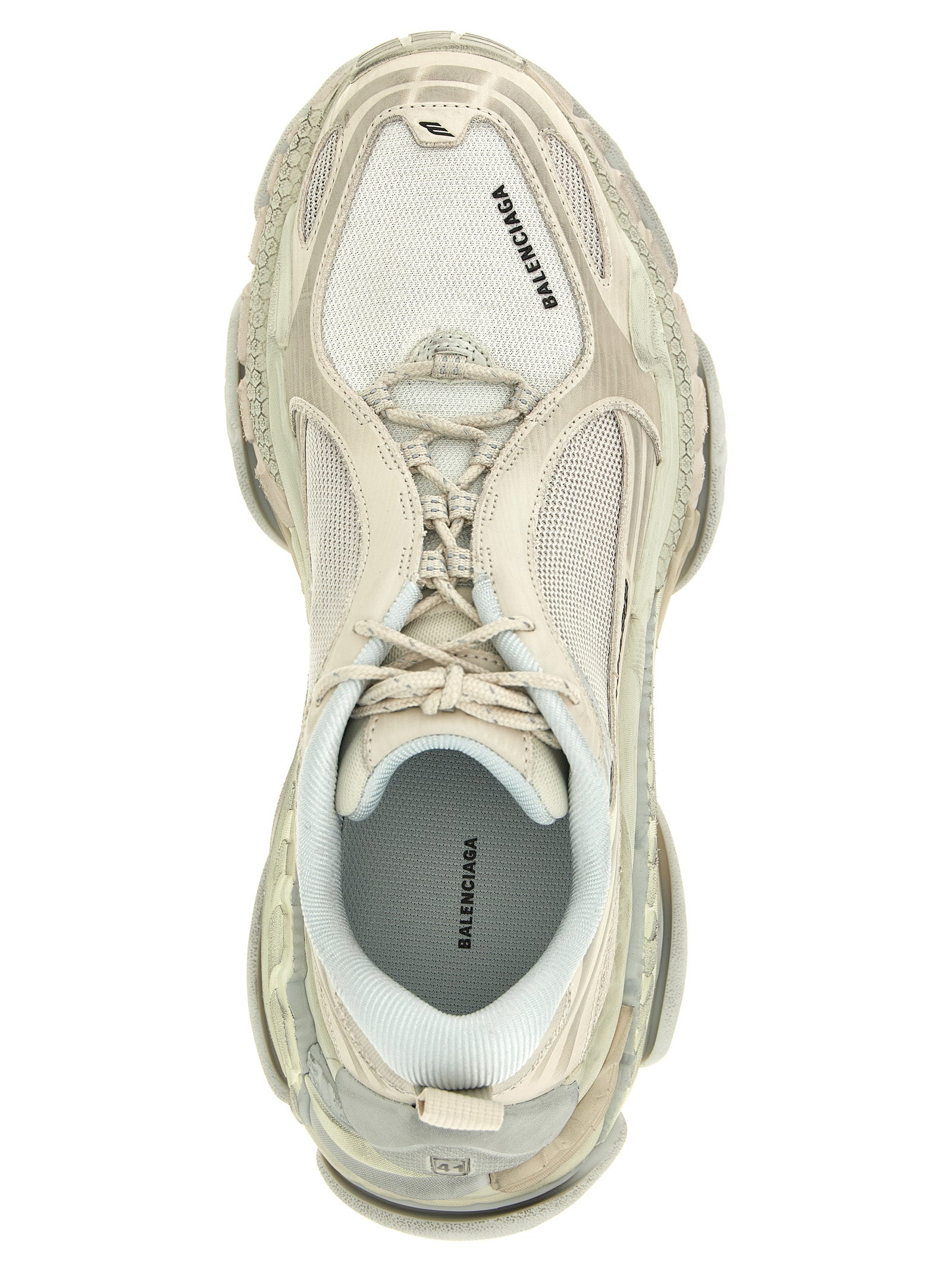 Balenciaga White Polyethylene Athletic Men's Sneakers