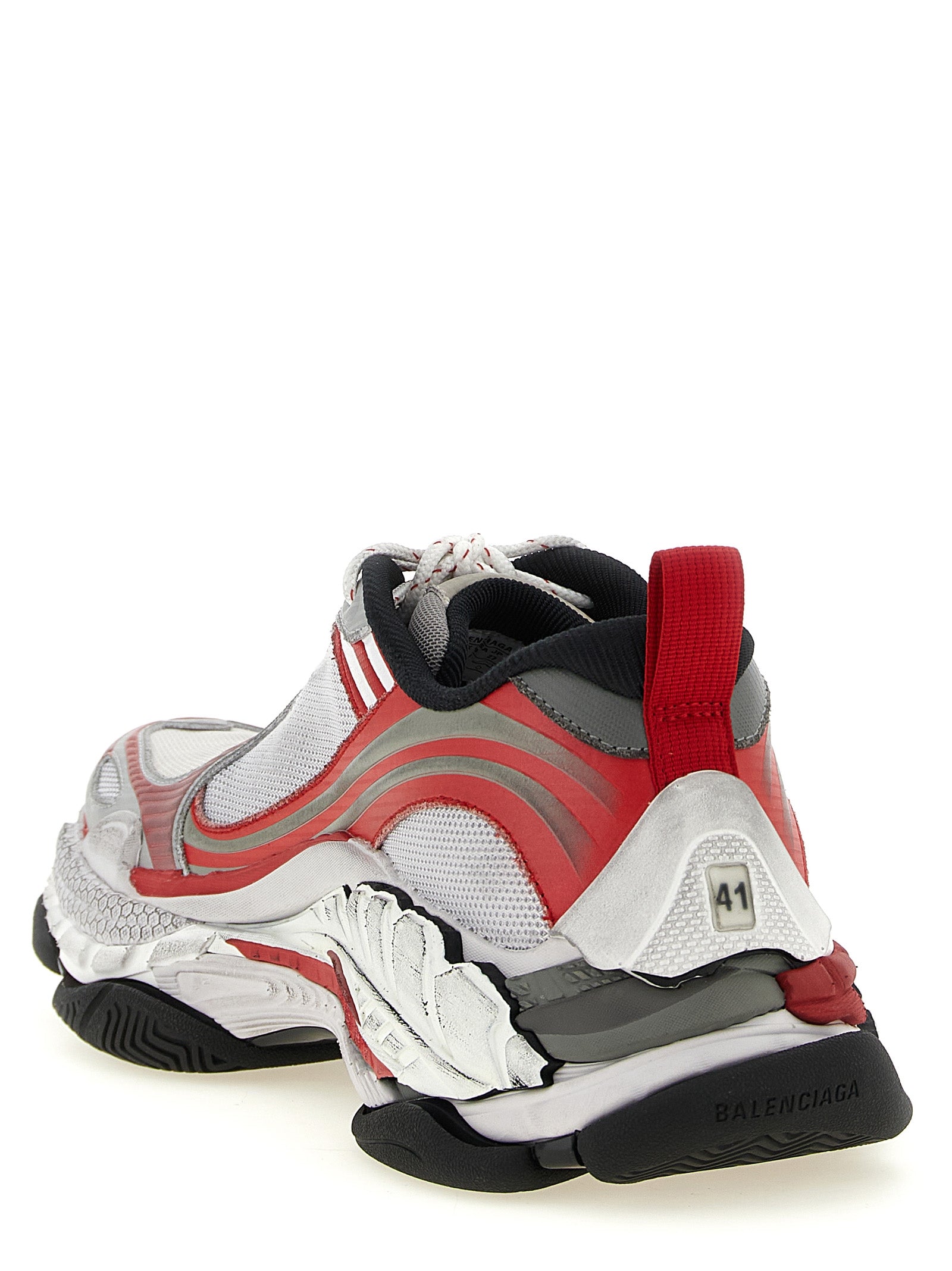 Balenciaga White Polyethylene Athletic Men's Sneakers