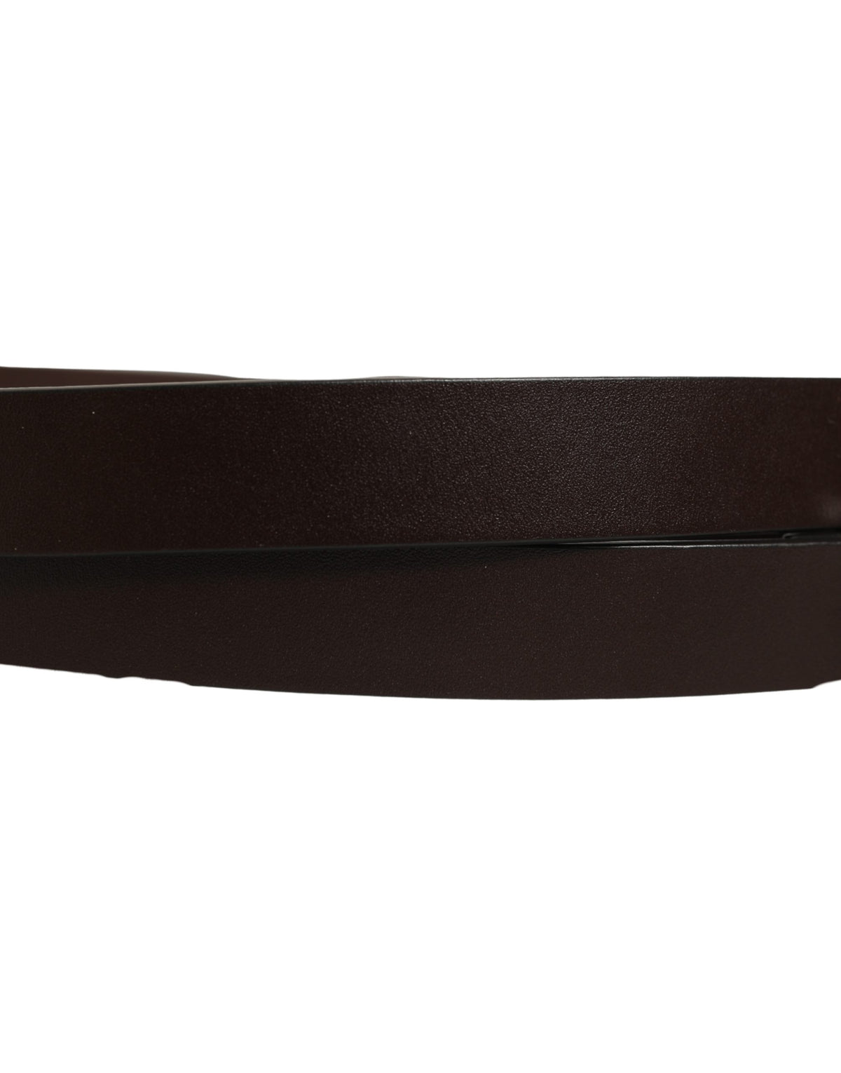Dolce & Gabbana Brown Leather Double Wrap Metal Buckle Men's Belt