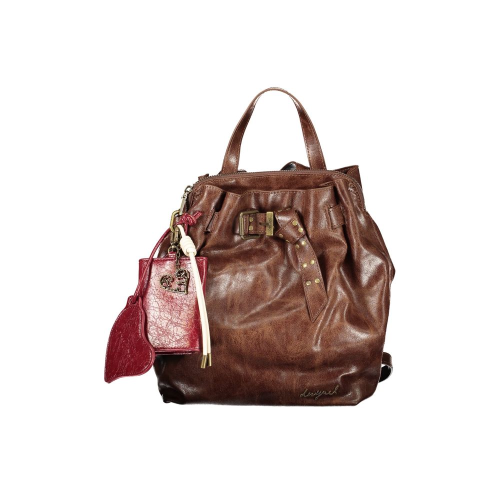 Desigual Brown Polyurethane Women's Women's Backpack