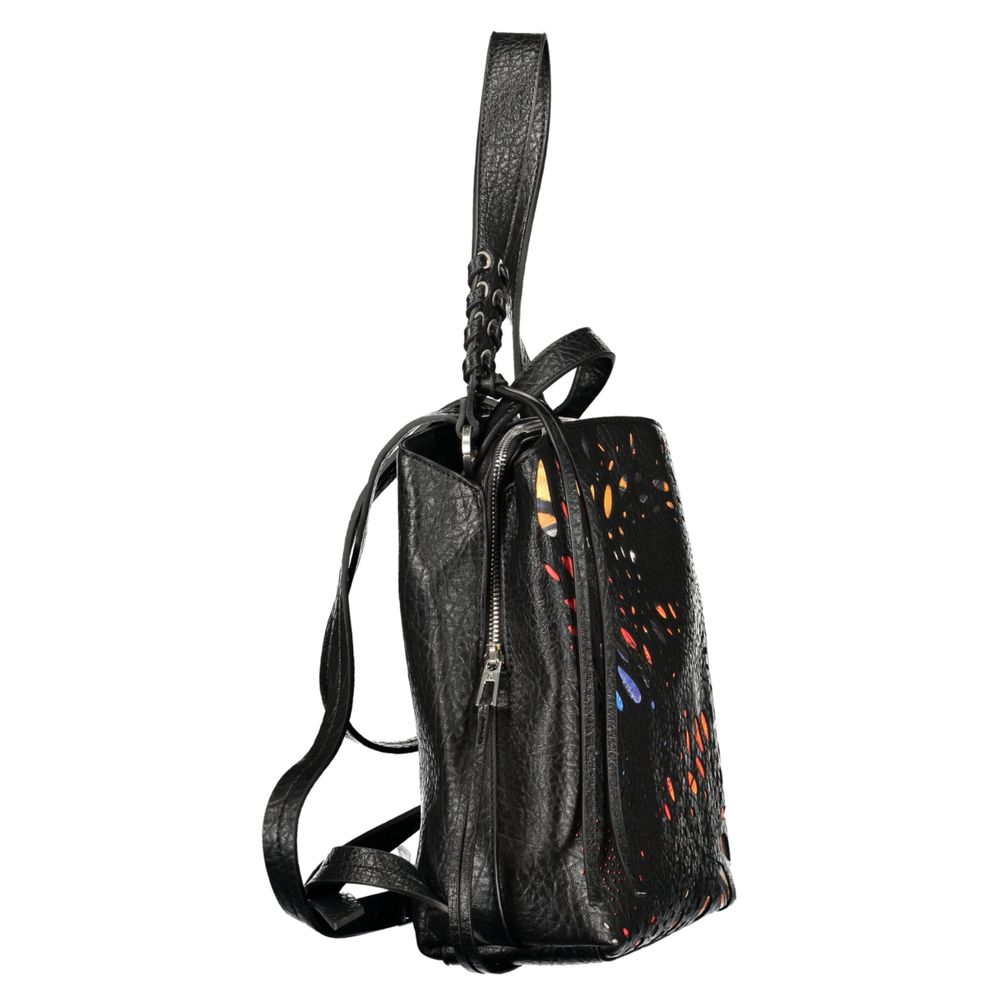 Desigual Black Polyurethane Women's Women's Backpack