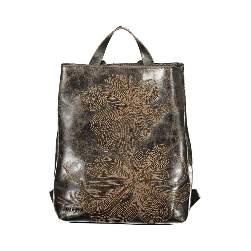 Desigual Brown Polyurethane Women Women's Backpack