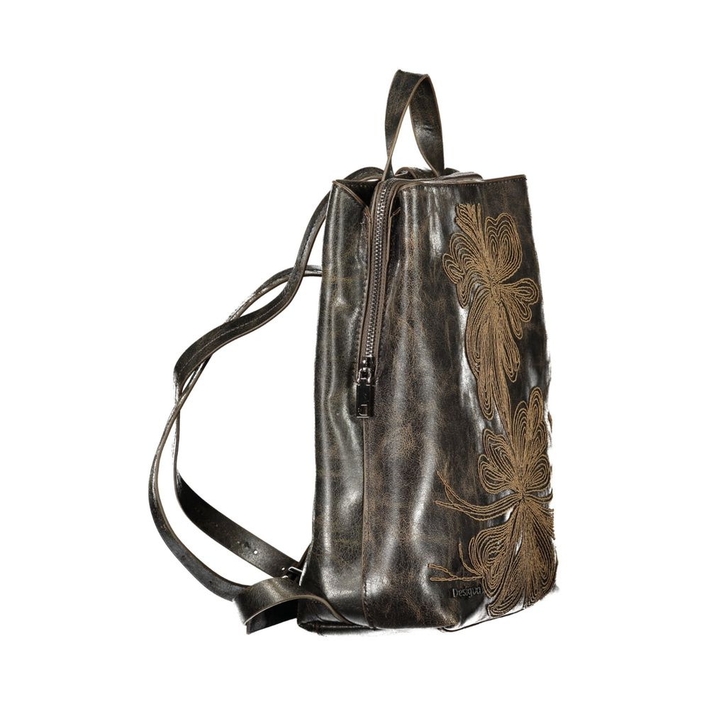 Desigual Brown Polyurethane Women Women's Backpack