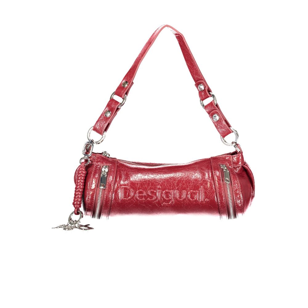 Desigual Rosso Polyurethane Women's Bag with Adjustable Shoulder Women's Strap