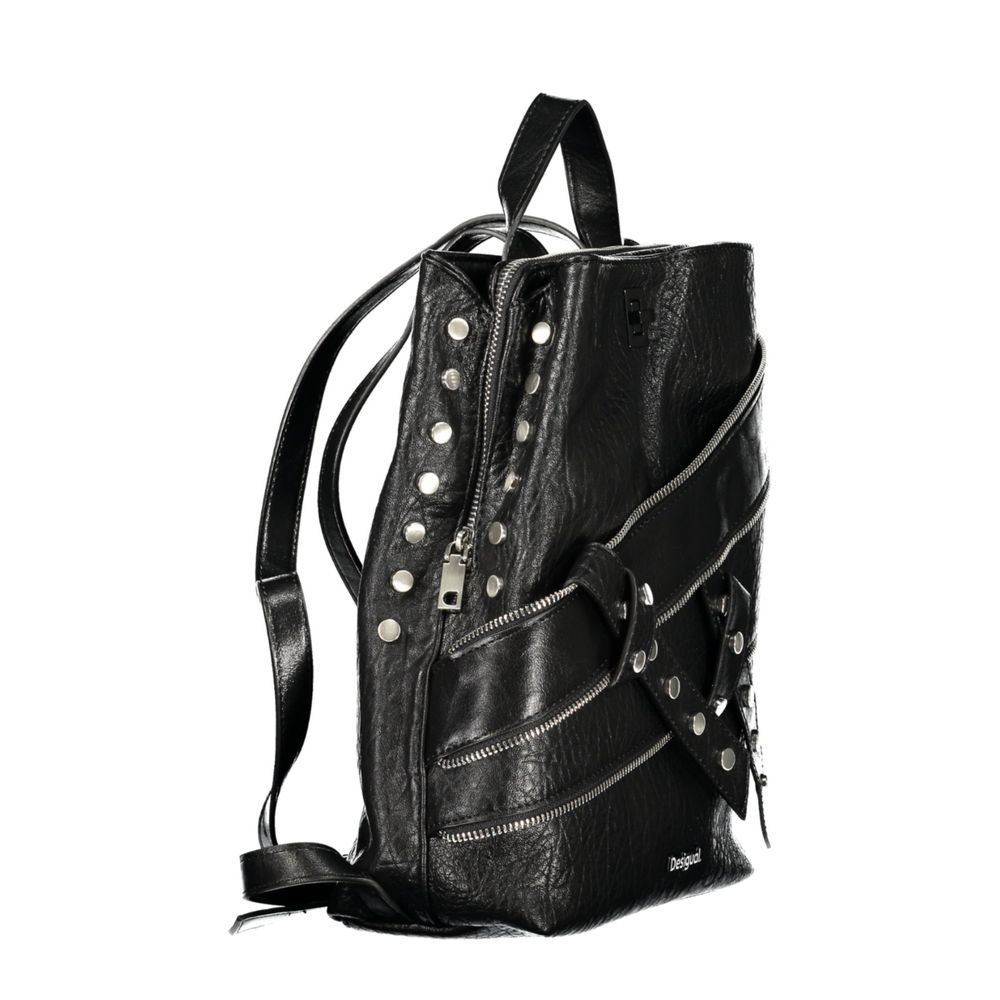 Desigual Black Polyurethane Women's Women's Backpack