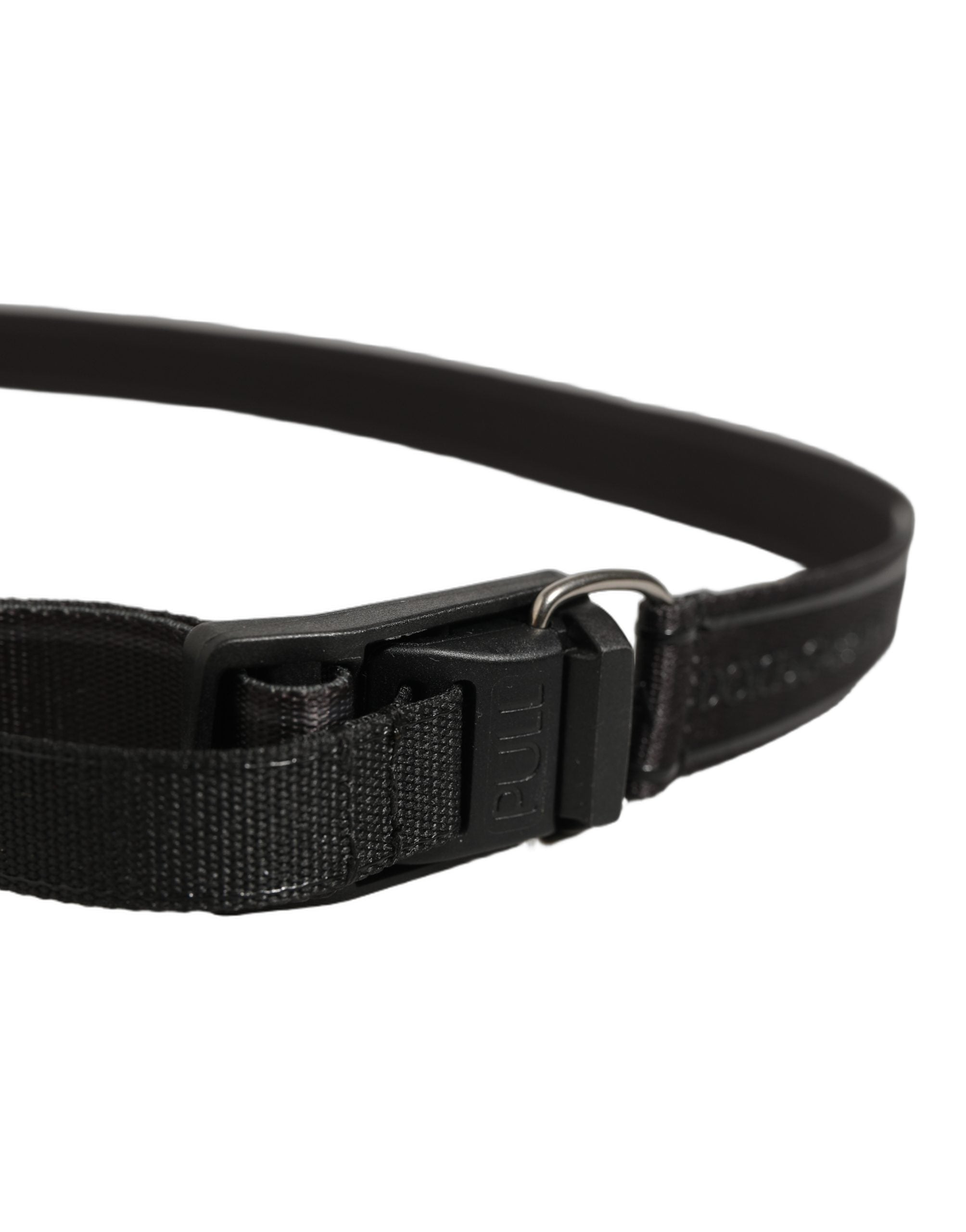 Dolce & Gabbana Men Black Nylon Webbing Plastic Buckle Men's Belt