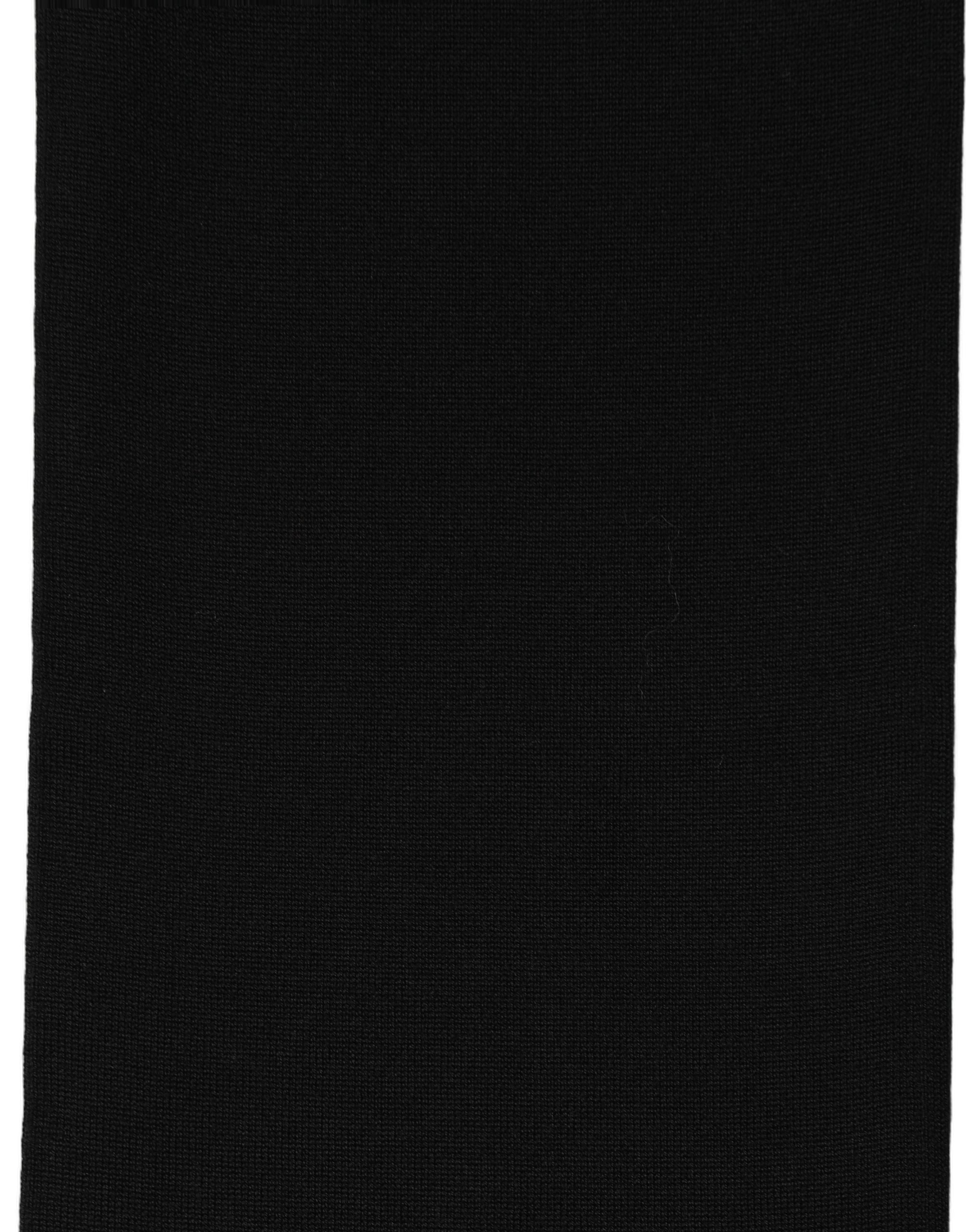 Dolce & Gabbana Black Wool Knitted Neck Shawl Foulard Men's Scarf