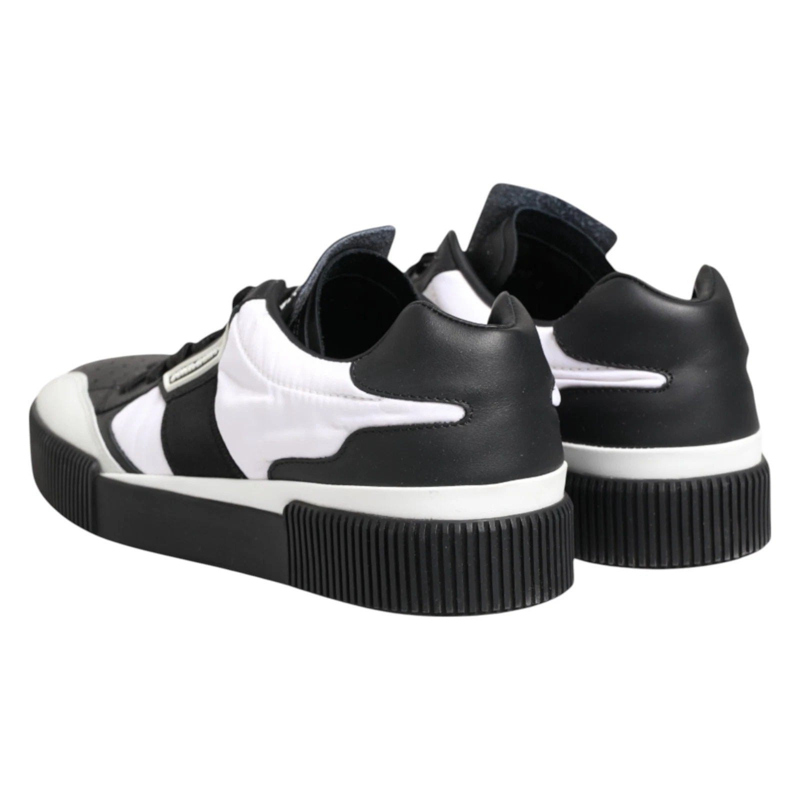 Dolce & Gabbana Black White MIAMI Low Top Men Sneakers Men's Shoes