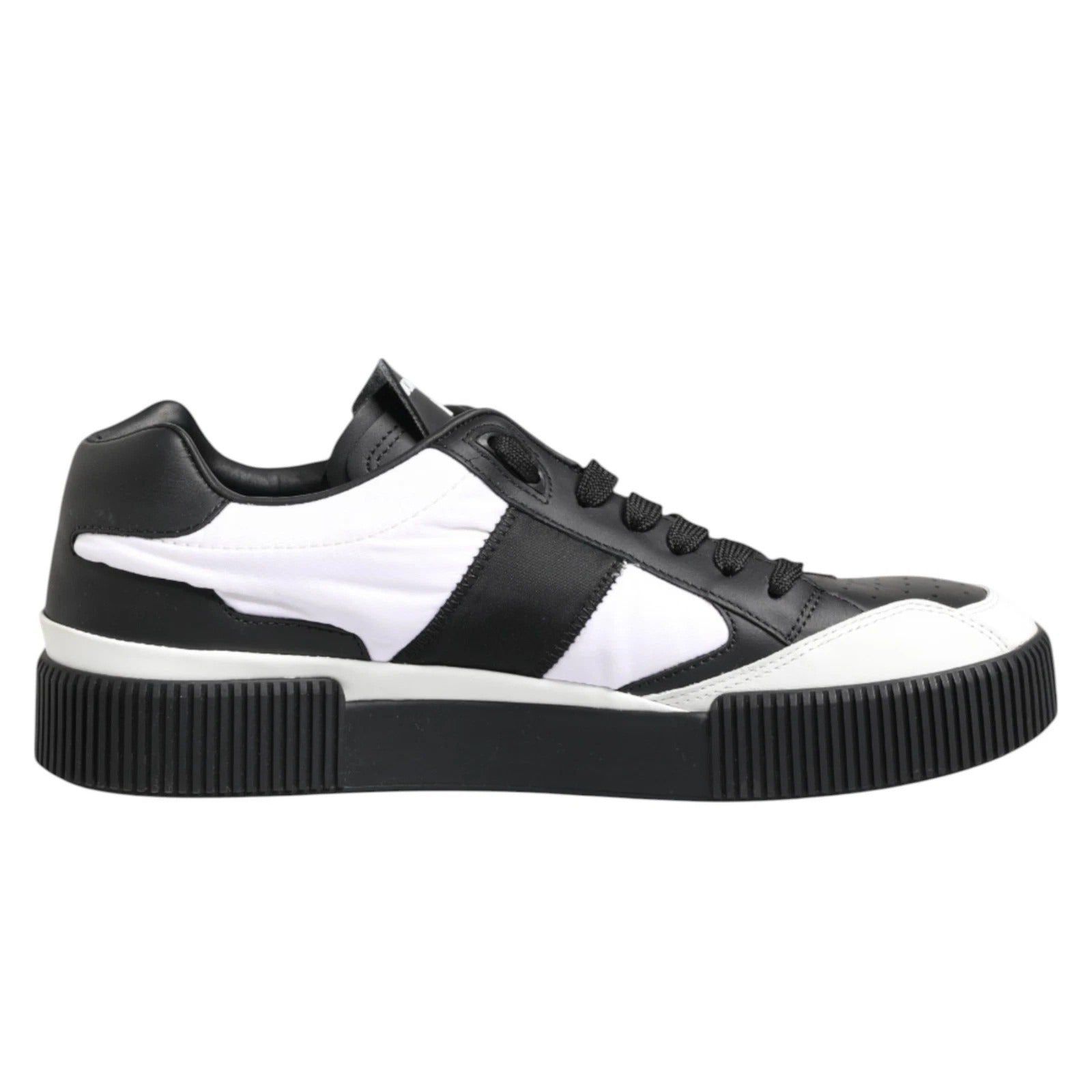 Dolce & Gabbana Black White MIAMI Low Top Men Sneakers Men's Shoes