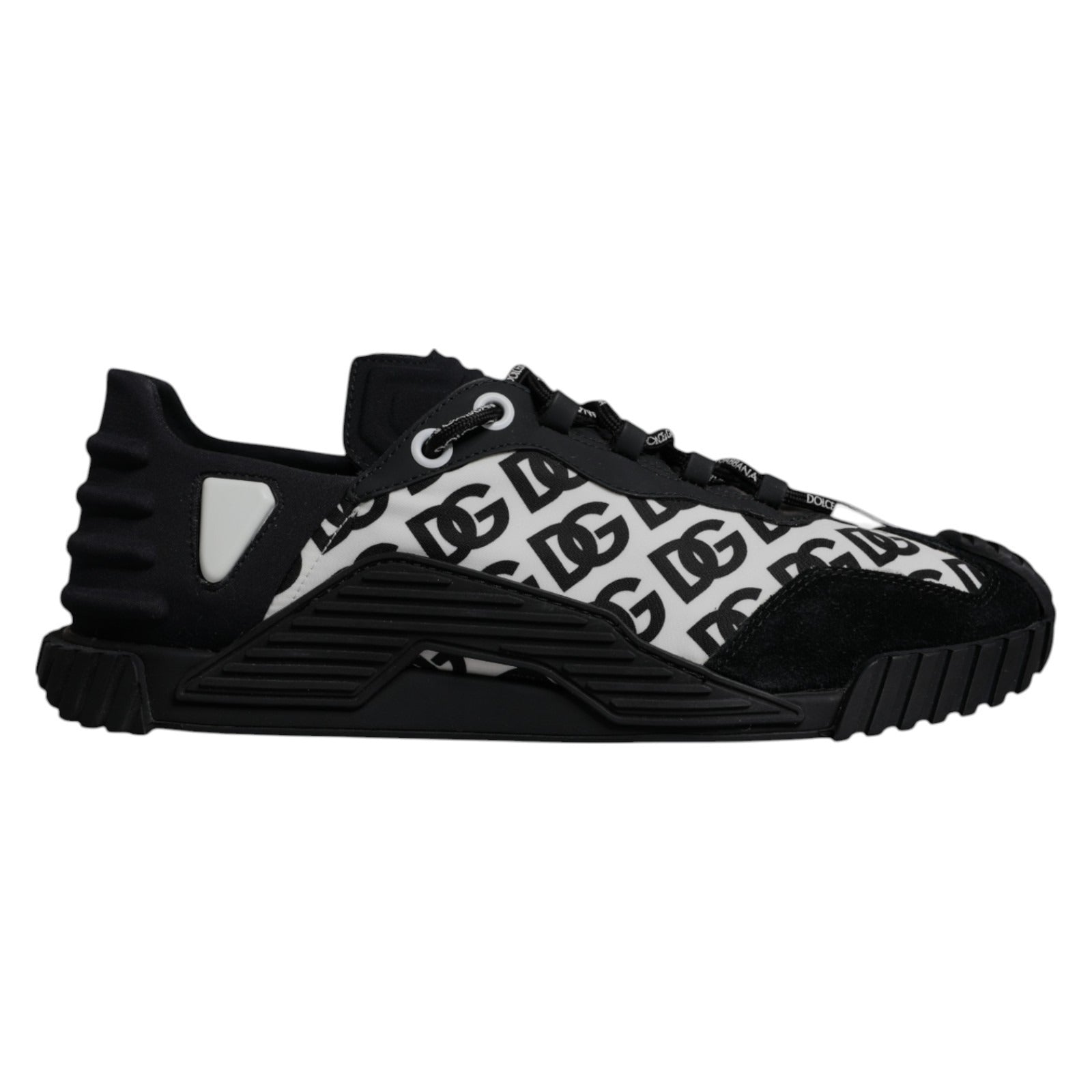 Dolce & Gabbana Black Logo Lace Up Low Top NS1 Sneakers Men's Shoes (Pre-Owned)