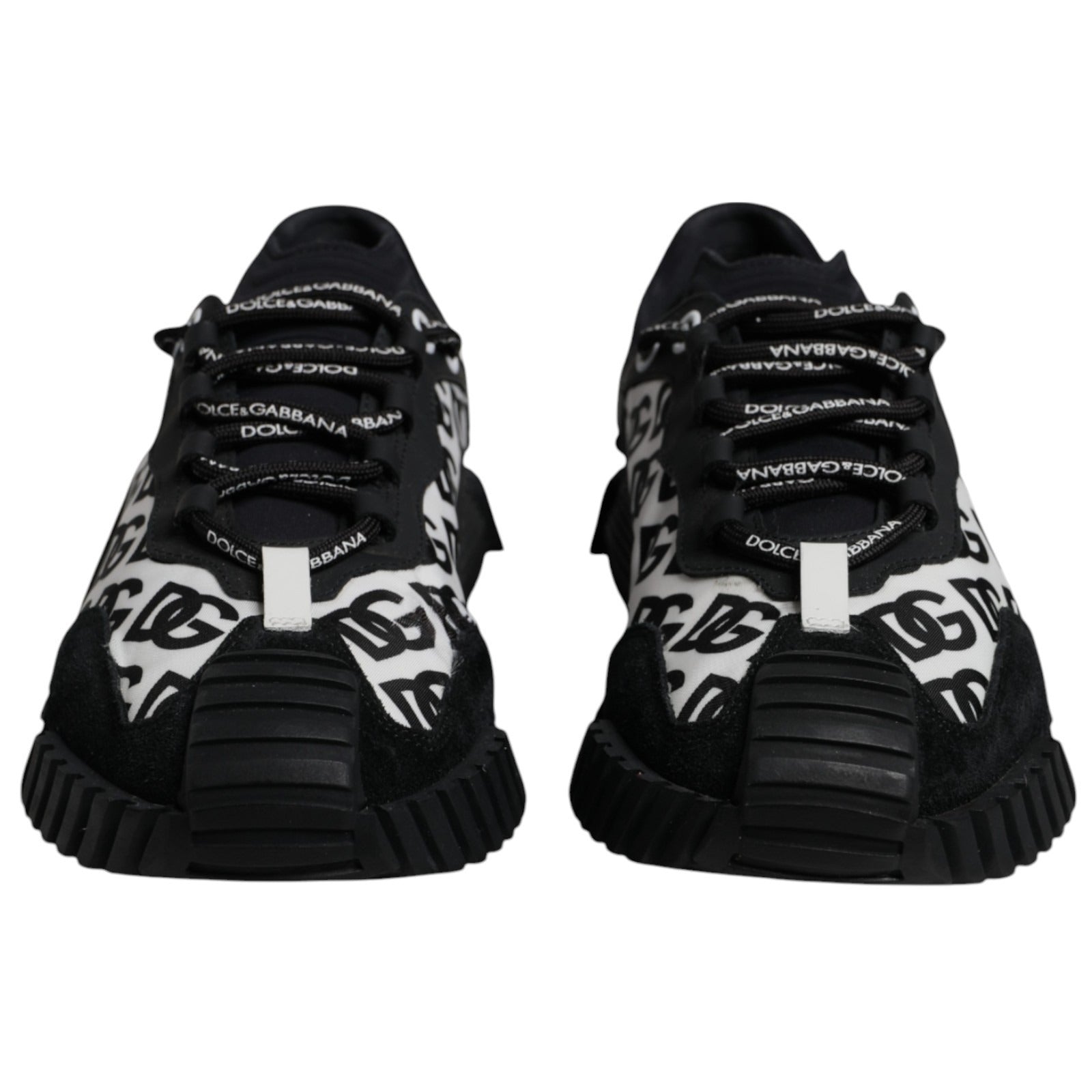 Dolce & Gabbana Black Logo Lace Up Low Top NS1 Sneakers Men's Shoes (Pre-Owned)