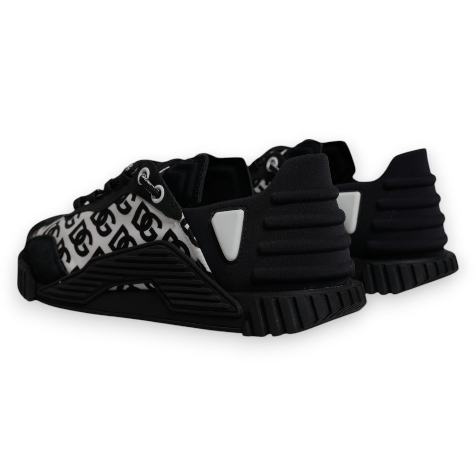 Dolce & Gabbana Black Logo Lace Up Low Top NS1 Sneakers Men's Shoes (Pre-Owned)