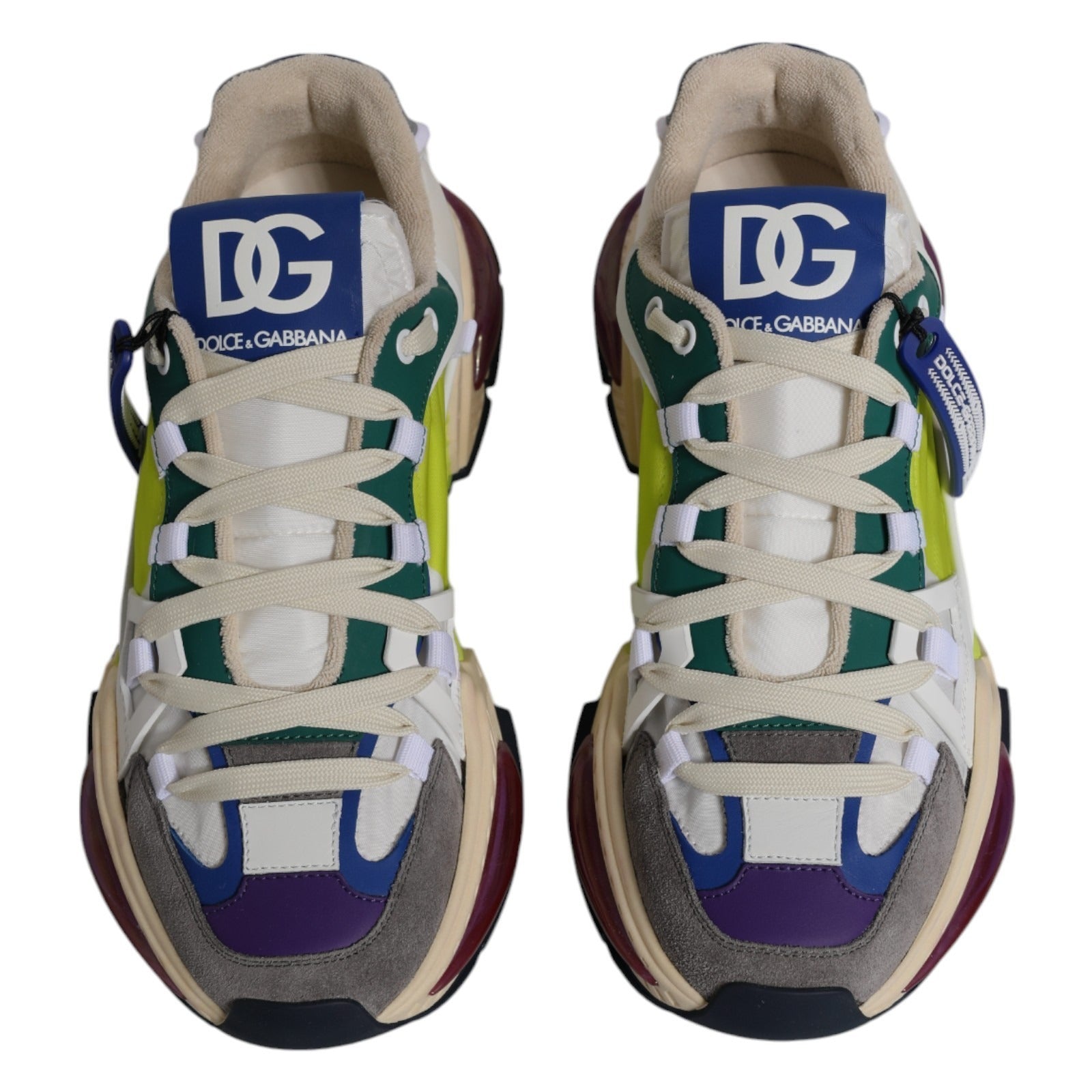 Dolce & Gabbana Multicolor Airmaster Low Top Sneakers Men's Shoes