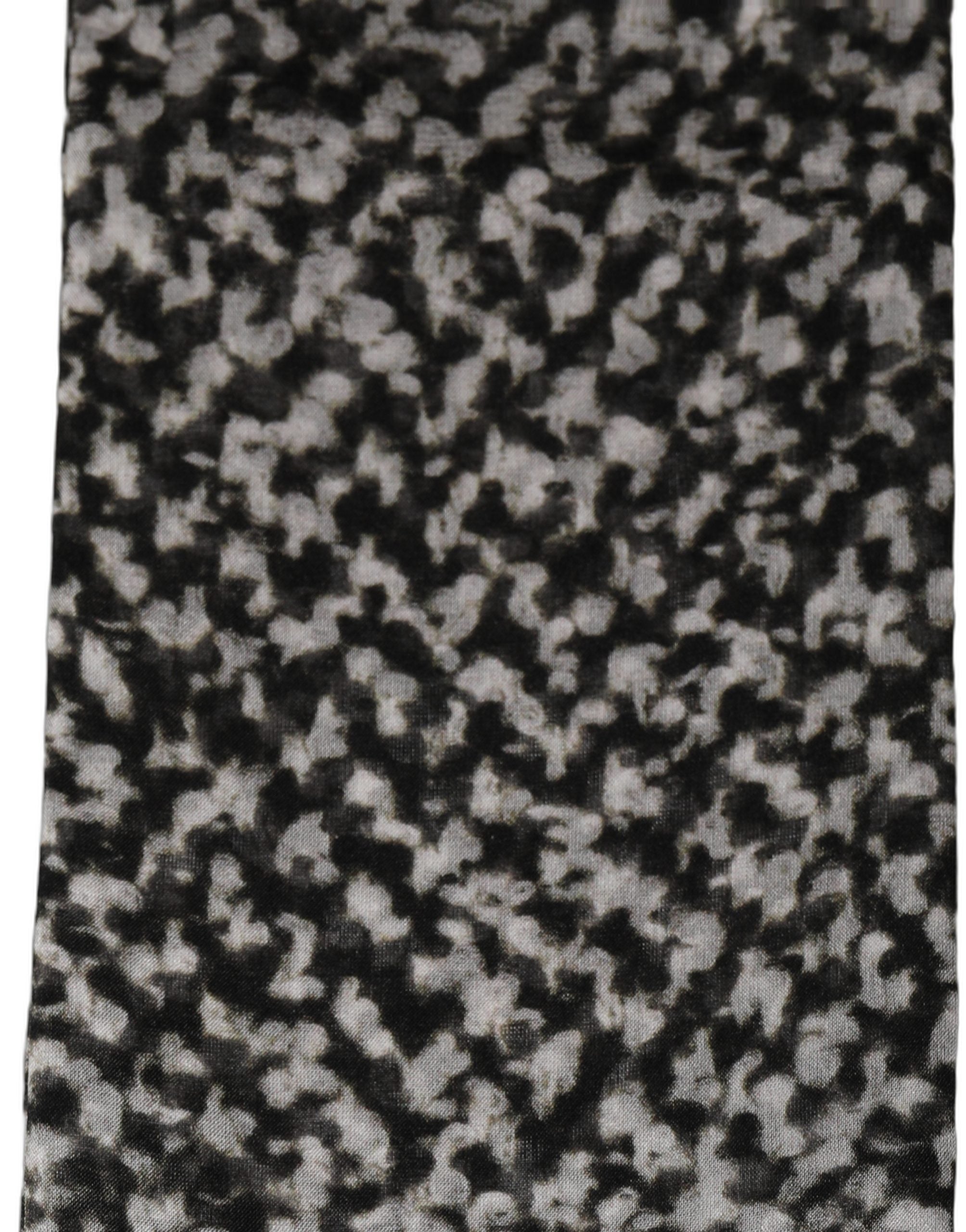 Dolce & Gabbana Black White Herringbone Tweed Shawl Men's Scarf