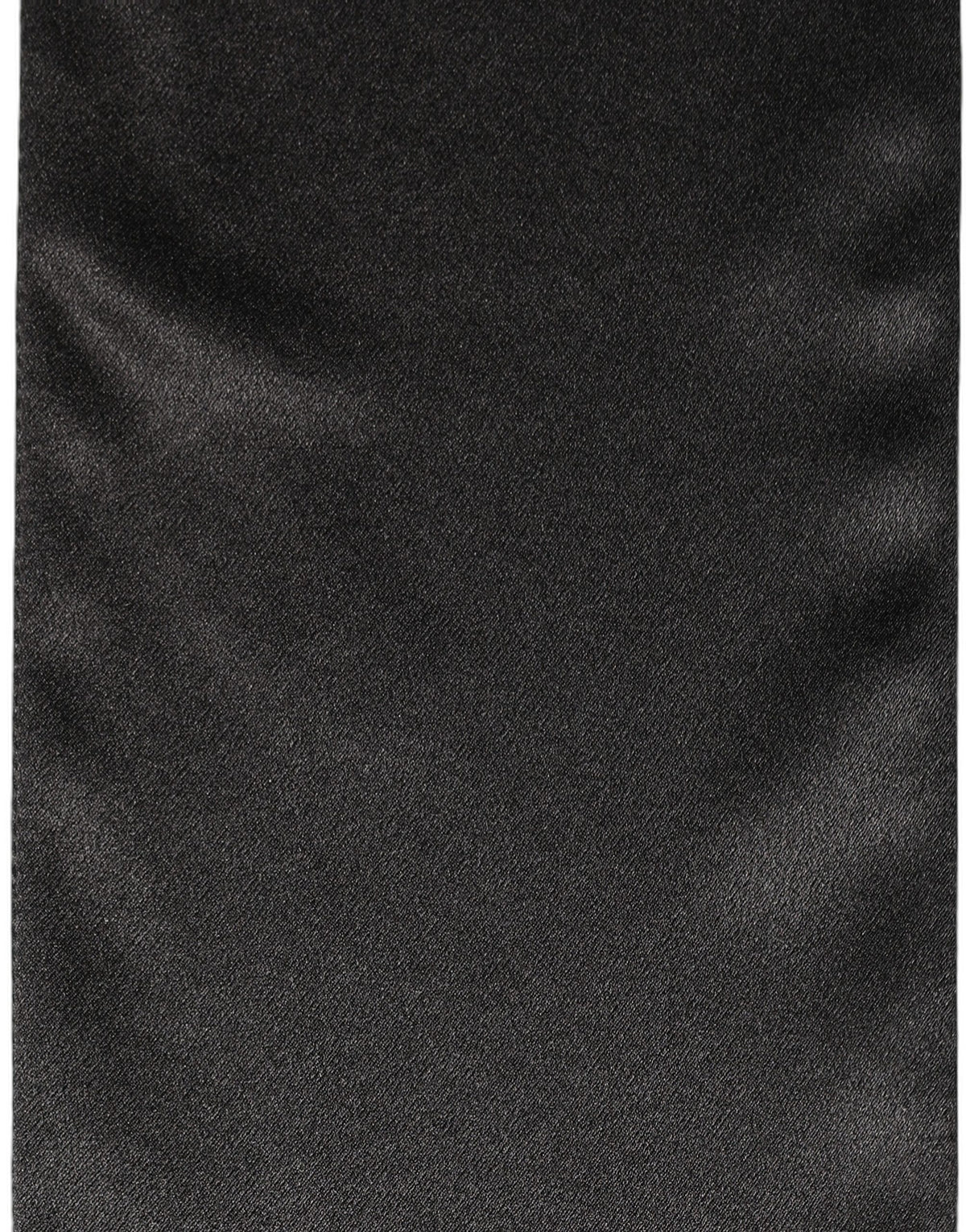 Dolce & Gabbana Men Black Satin Silk Skinny Neck Shawl Men's Scarf