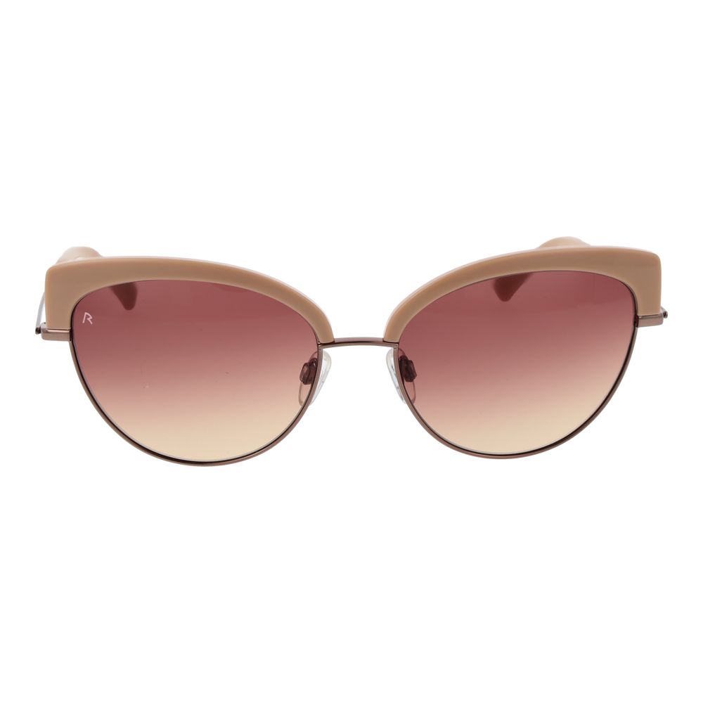 Rodenstock Beige Metal & Stainless Steel & Aluminum Women's Sunglasses