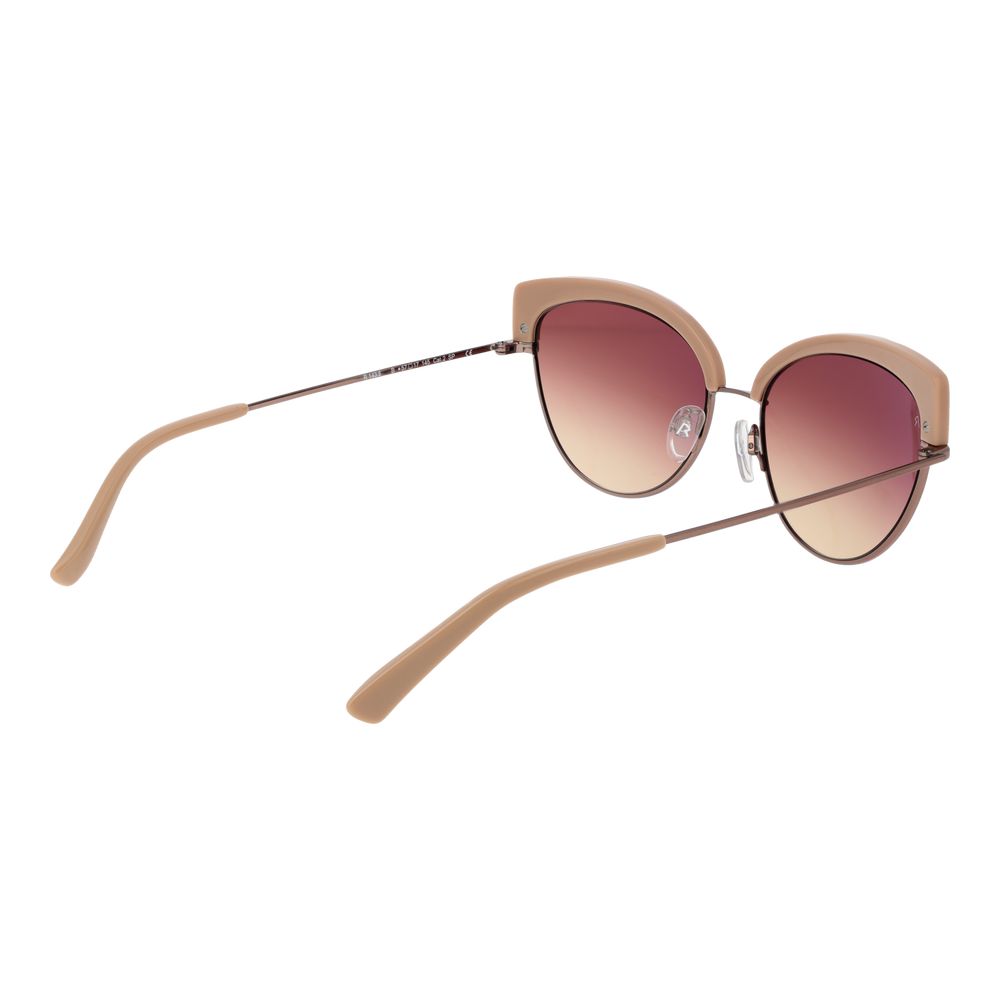 Rodenstock Beige Metal & Stainless Steel & Aluminum Women's Sunglasses