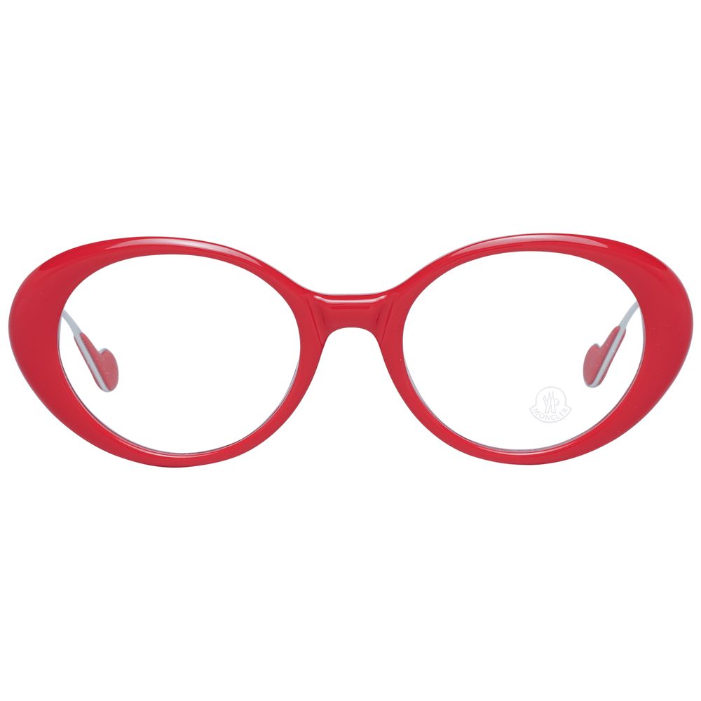 Moncler Red Metal & Plastic Glasses Women's (Frames)