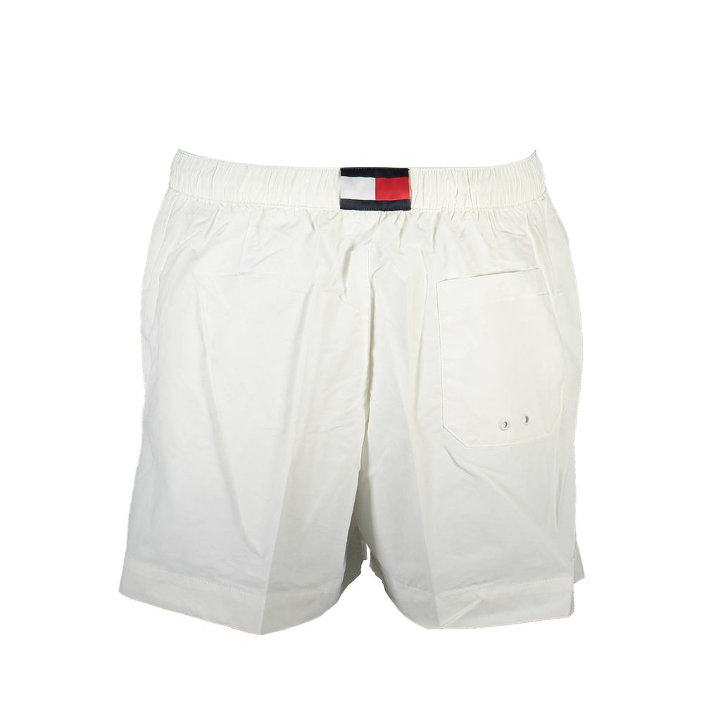 Tommy Hilfiger White Nylon Men's Men's Swimwear