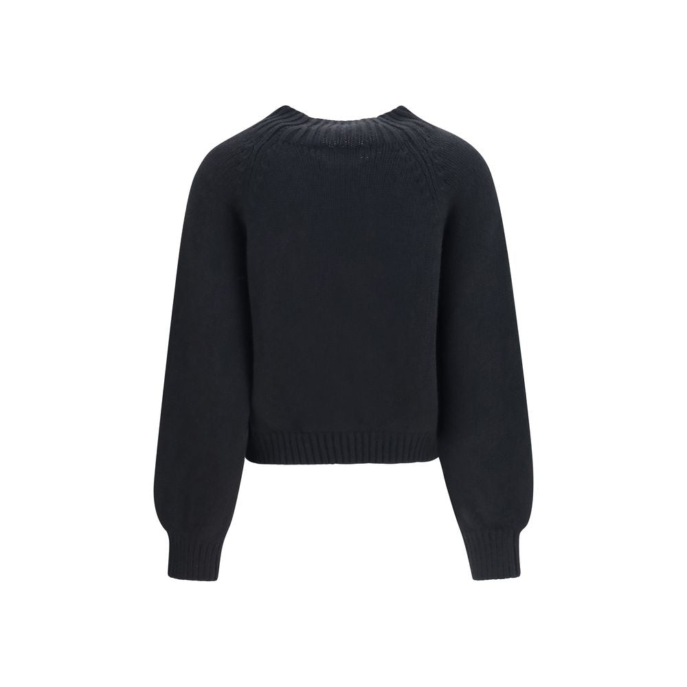 Khaite Black Cashmere Women's Sweatshirt