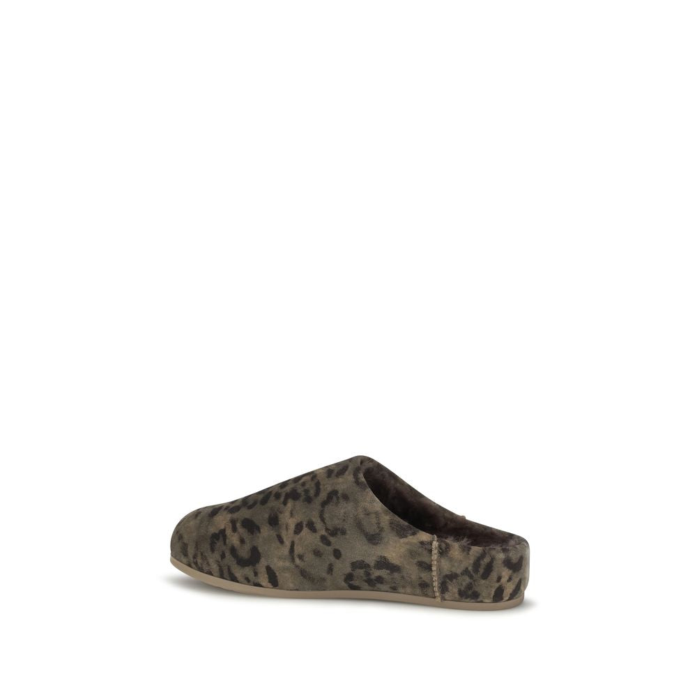 UGG Brown Suede Leather Women's Mules