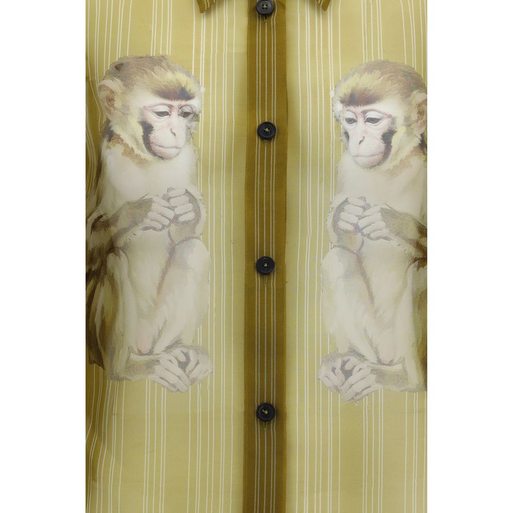 Khaite Beige Silk Pattern Women's Shirt