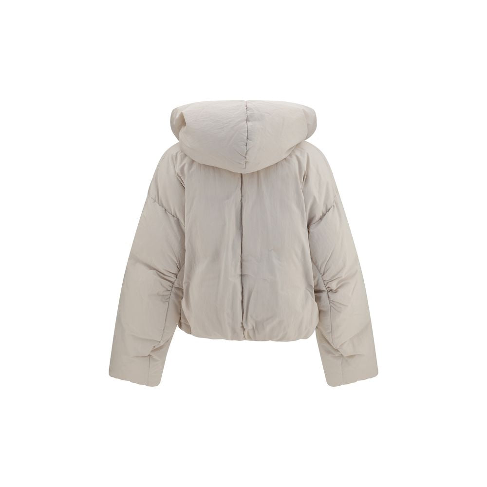 Max Mara Gray Polyamide Full-Length Women's Jacket