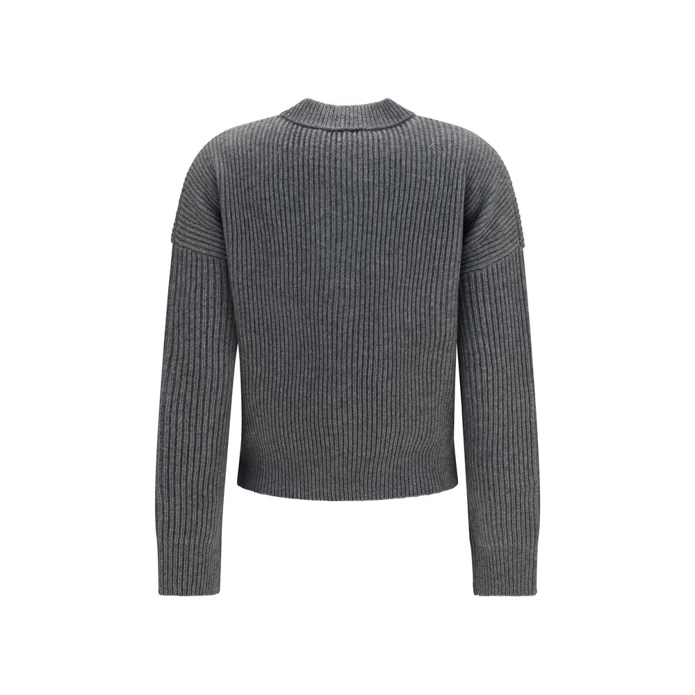 Max Mara Gray Wool Oves Aries Women's Cardigan
