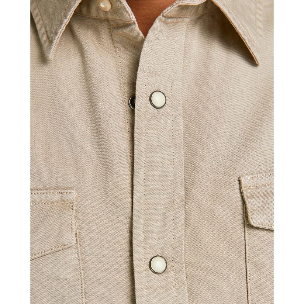 Jack Jones Beige Denim Men's Shirt