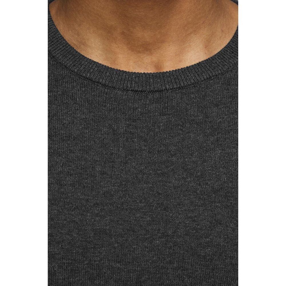 Jack Jones Gray Cotton Men's Sweatshirt