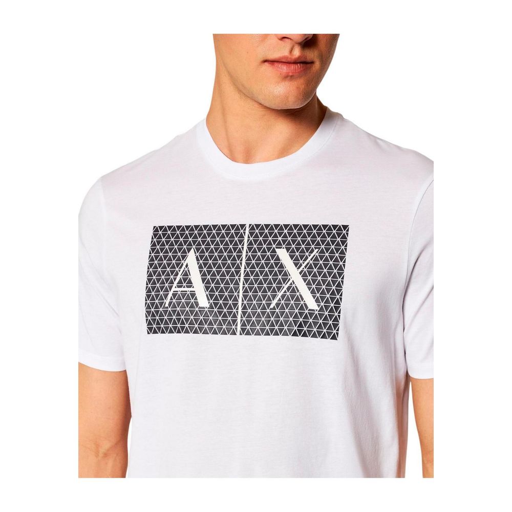 Armani Exchange White Cotton Men's T-Shirt