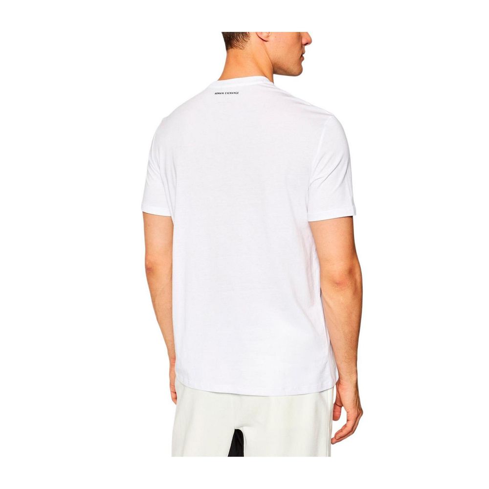 Armani Exchange White Cotton Men's T-Shirt