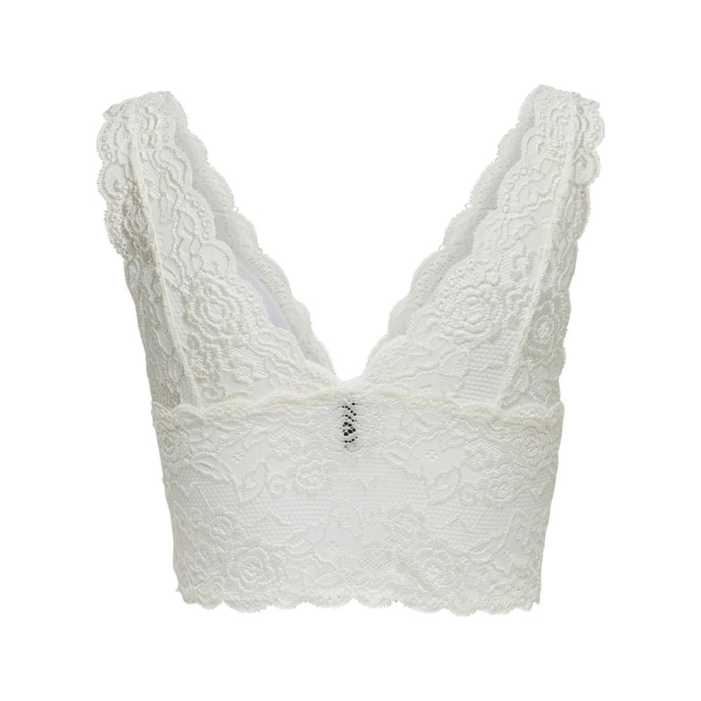 Only White Polyester Women's Bra