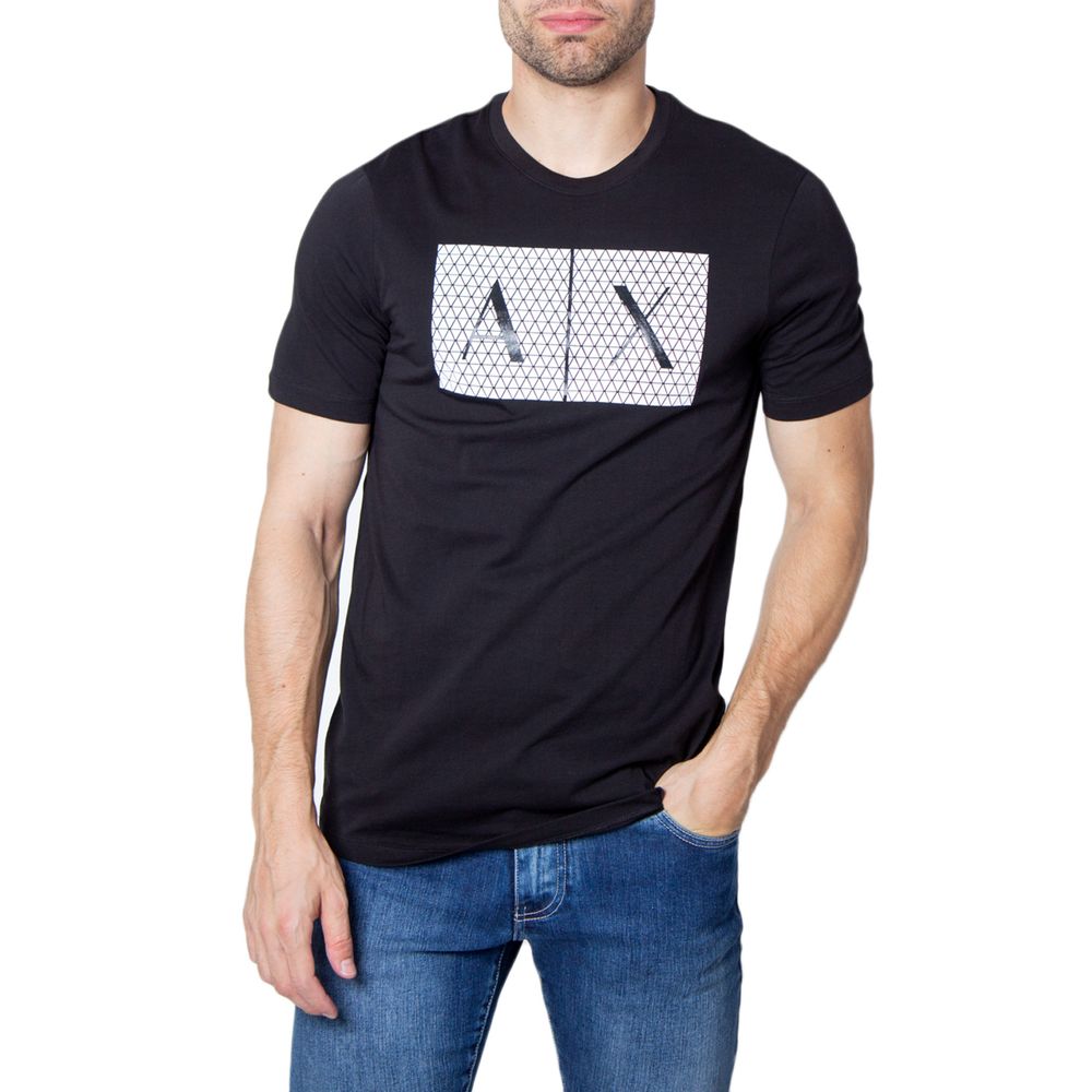 Armani Exchange Black Cotton Men's T-Shirt